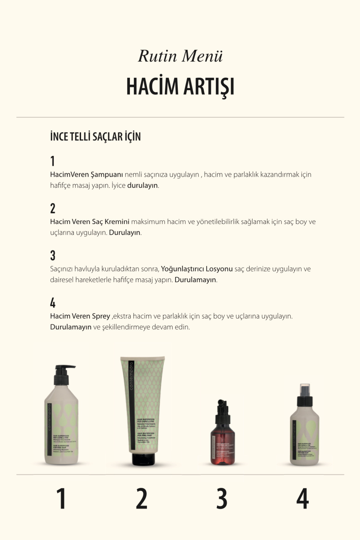 İnce Telli ve Zayıf Saçlar İçin Hacim Veren Unisex Vegan Saç Kremi — CP12 — تصویر 4 از 8