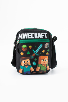 YOUOY Minecraft Steve Alex Creeper – 3 Bölmeli – Su Geçirmez Kumaş (21×16×6 cm)