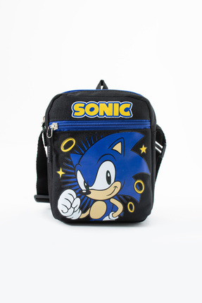YOUOY Sonic Çocuk Omuz Çantası – 3 Bölmeli – Su Geçirmez Kumaş (21×16×6 cm)