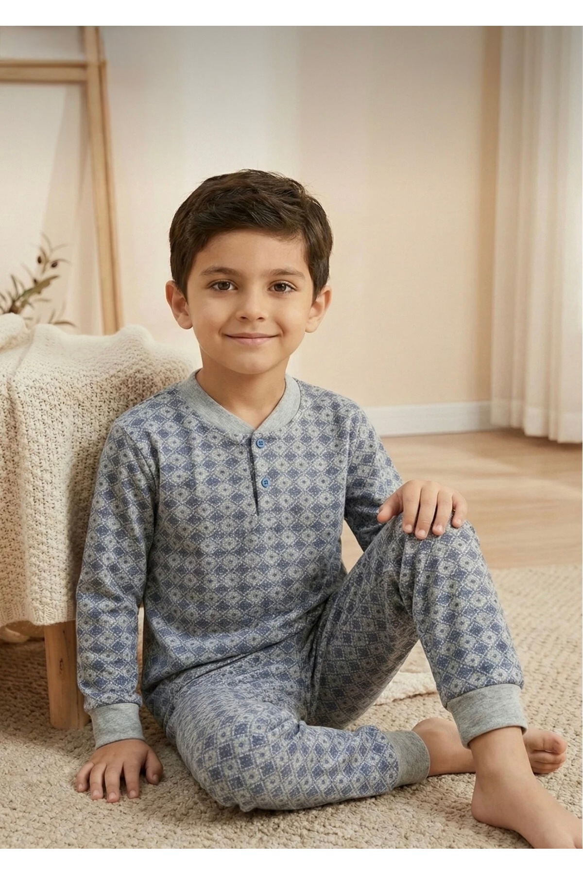 YONCA OUTLET Boys' Cotton Pajama Set (YONCA 35037)