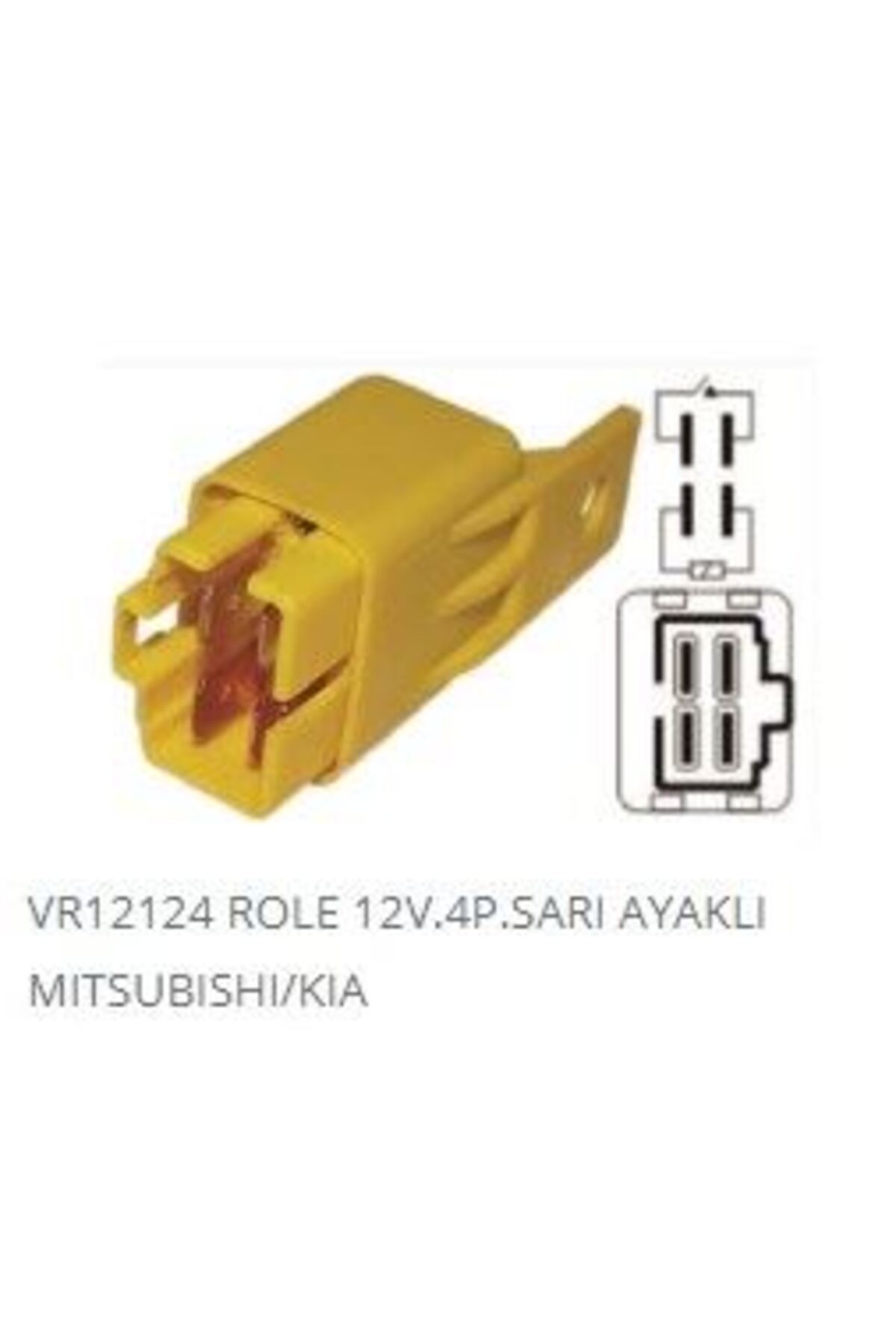 VERTEX 12V 4PİN SARI AYAKLI ROLE MITSUBISHI/KIA H100 L300