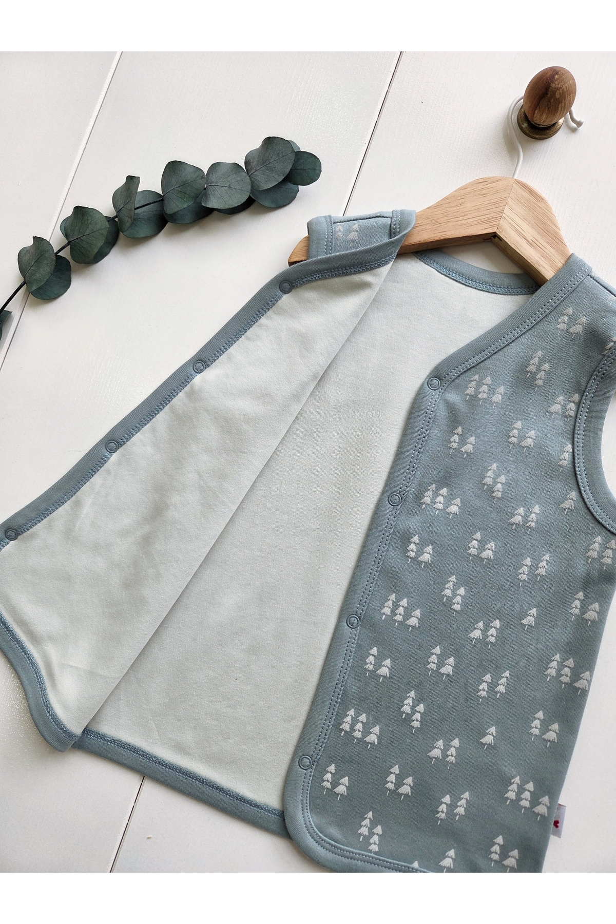 Baharda Nova Oeko Tex Sertifikalı %100 Organik Pamuk Çift Katlı Bebek Yelek /Kız Erkek Çocuk Yeleği fotoğrafı 3 (önizleme)