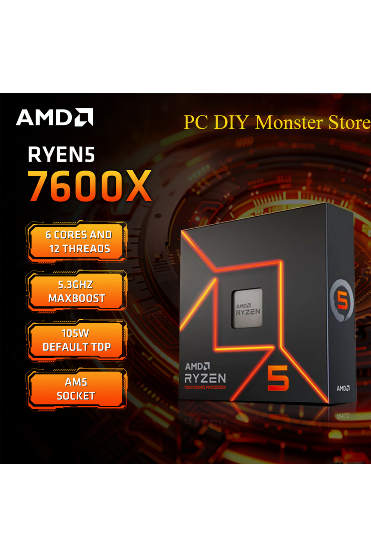 CPU AMD Ryzen 5 7600X AMD Ryzen 5 7600X review: This entry-level AMD CPU is a 6-core