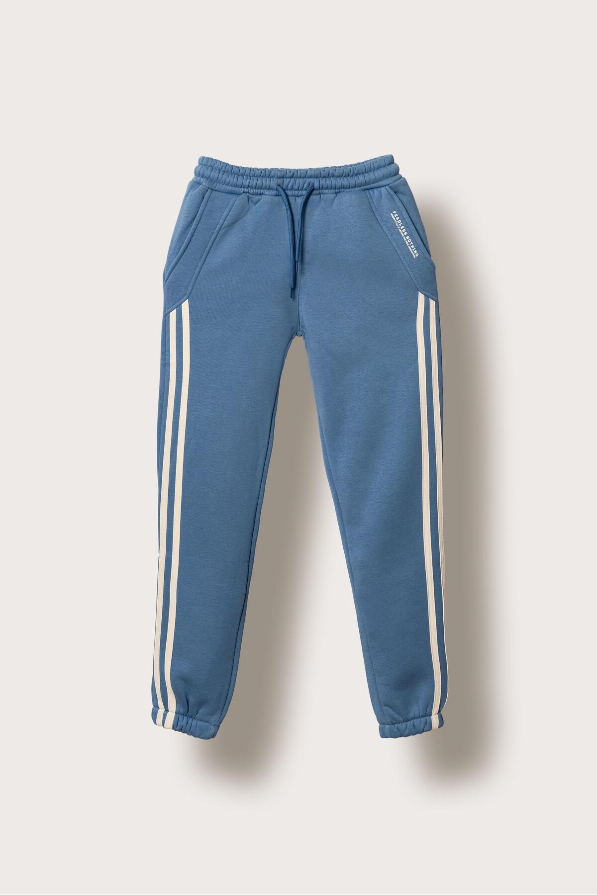 3 Rope Fearless Nothing Printed Sides Striped Boys Sweatpants