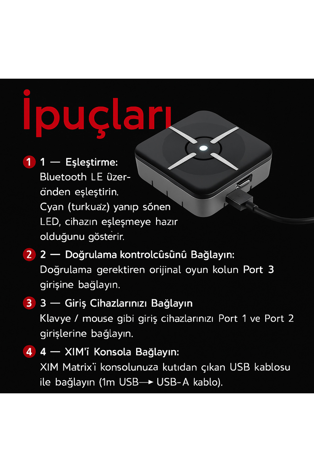 cosmostech Xim Matrix Klavye Mouse Çevirici Adaptör Mouse Keyboard