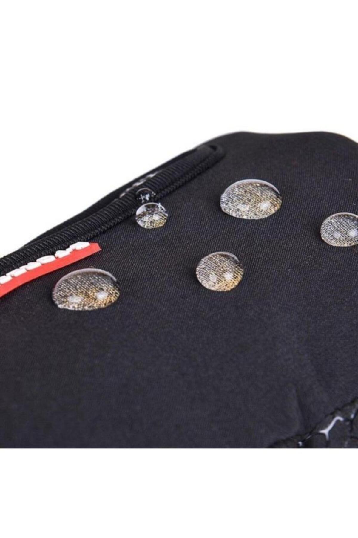 polo single  Dokunmatik Rüzgar Geçirmez Kaymaz Unisex Eldiven Siyah L - Görsel 5