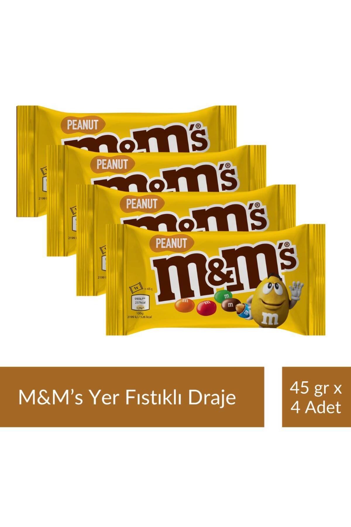 M&M's Yer Fıstıklı 45 gr x 4 Adet - Fiyatı, Yorumları