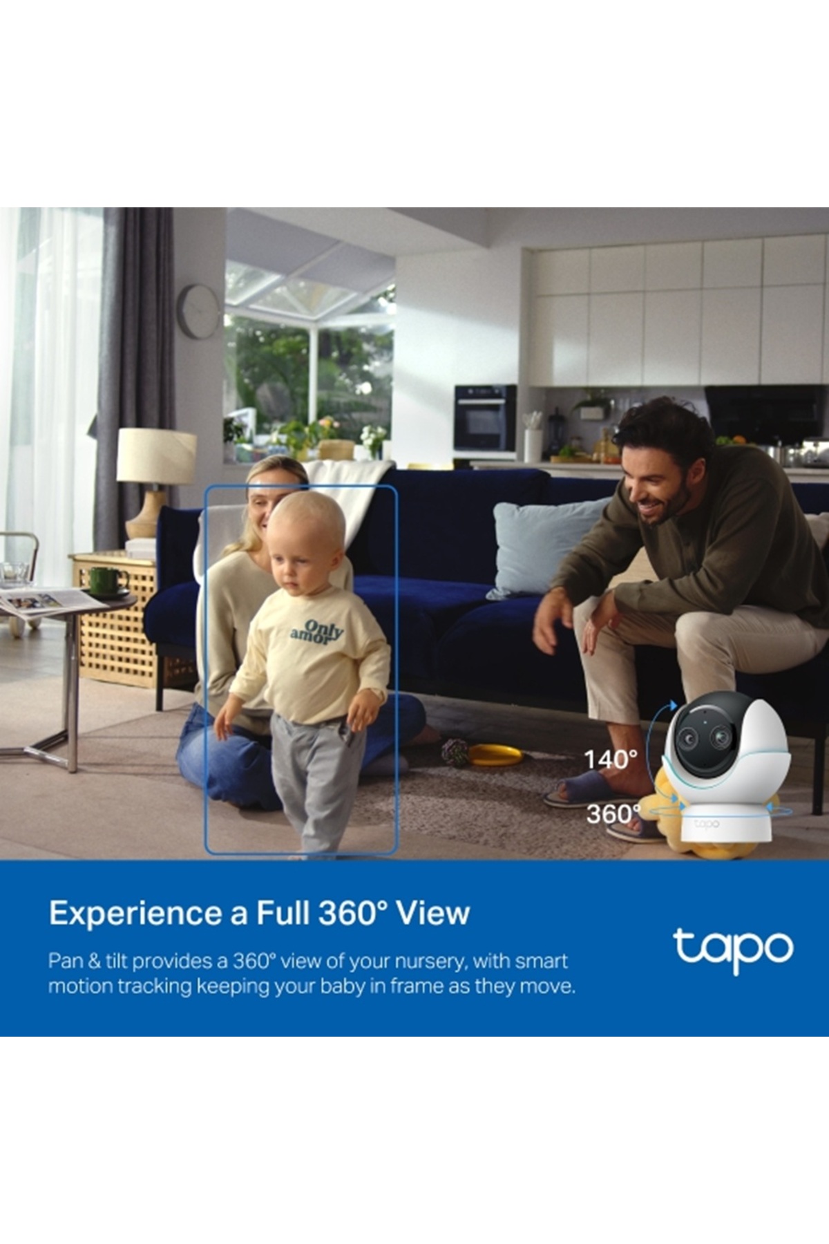 Tp-Link Tapo C840 2k 4mp + 1080P Çift Görüş Çift Lensli Ip Bebek Kamerası fotoğrafı 6 (önizleme)