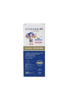 Vitafenix Çocuklar İçin Kara Mürver Ekstresi, C Vitamini ve Çinko İçeren Sıvı...