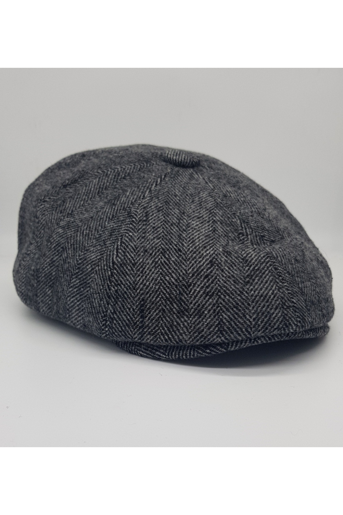 Zee  Ingiliz Tarzı Beckham Model 8 Parça Peaky Blinders Gri Renk Kasket Şapka - Görsel 3