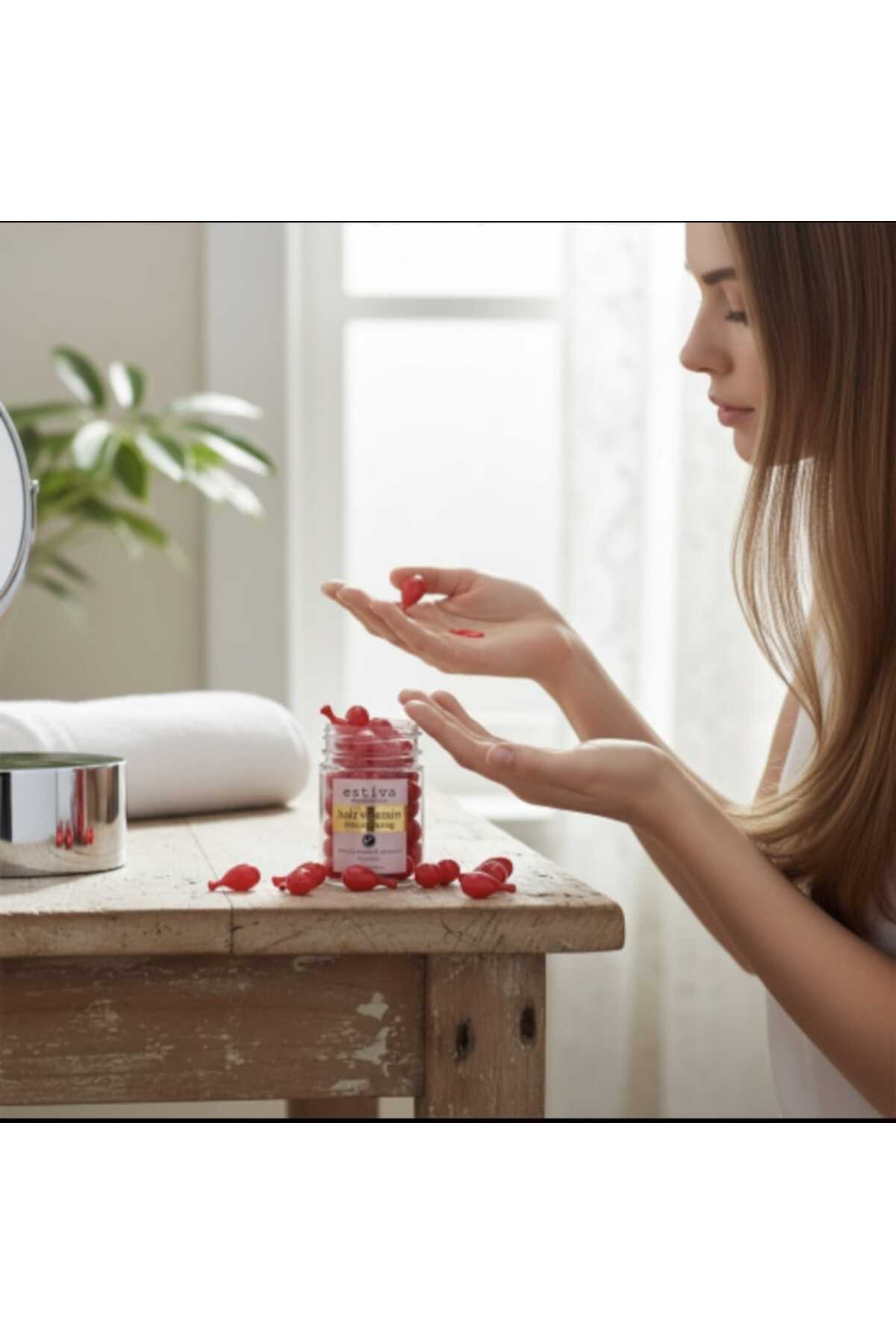 Estiva Hair Vitamin 30 Capsules - Tüm Saçlar İçin Tek Kullanımlık Saç Bakım Yağı — تصویر 2 از 3