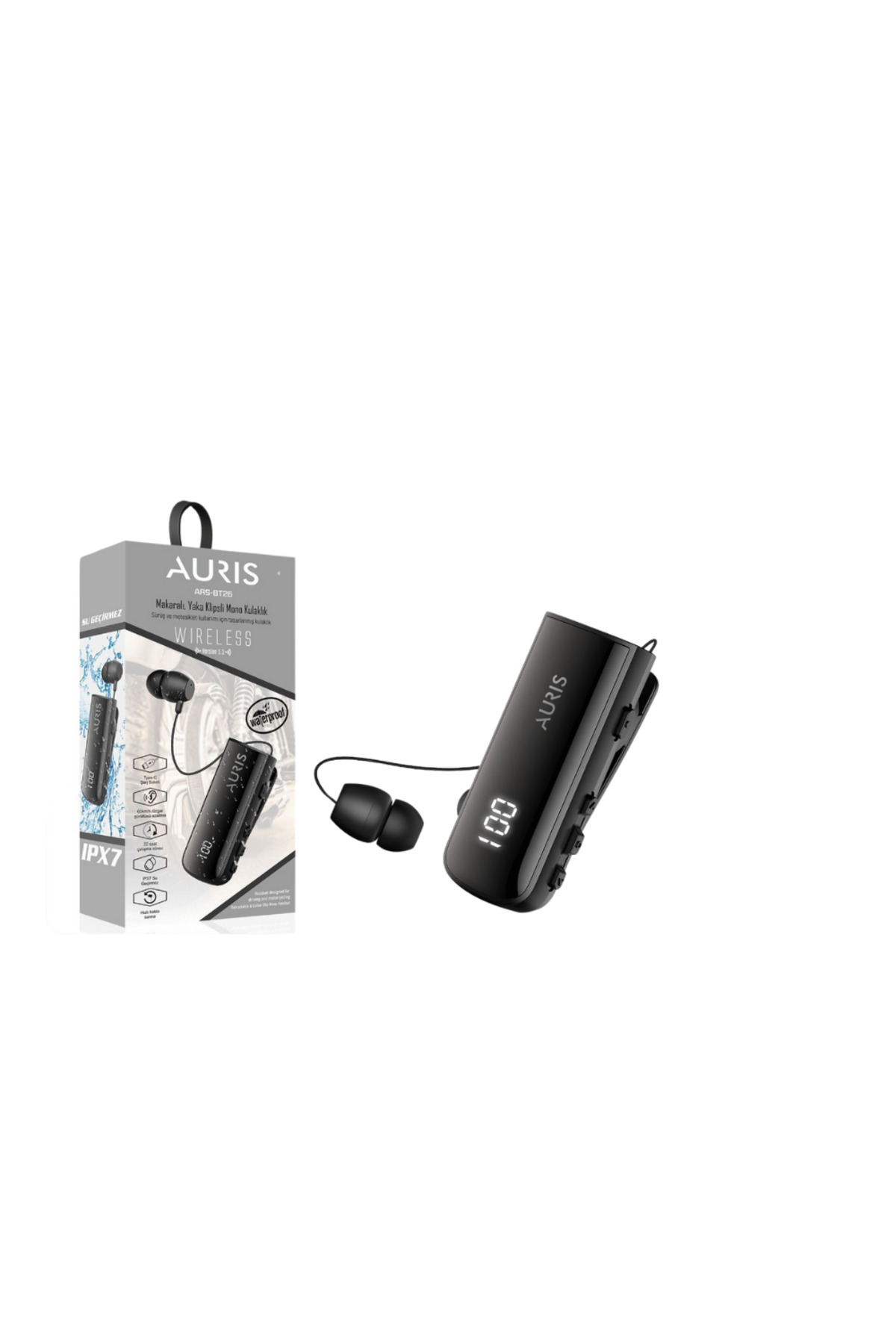 Auris ARS-BT26 Wireless Yaka Klipsli Kulaklık - Fiyatı, Yorumları