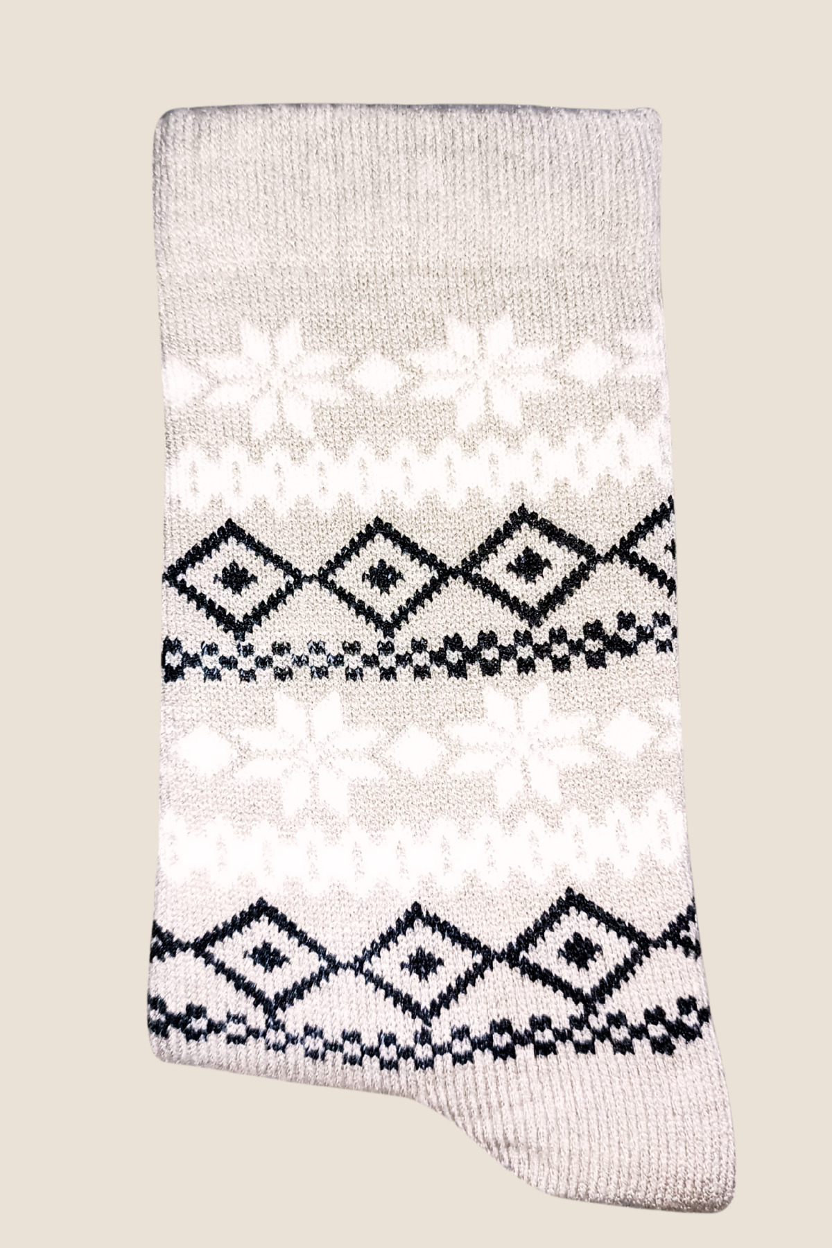 Kadın Çorap (4 Çift) Çizgili Kışlık Çorap - Motif Desenli Kalın Çorap — görsel 4 · 102832480225
