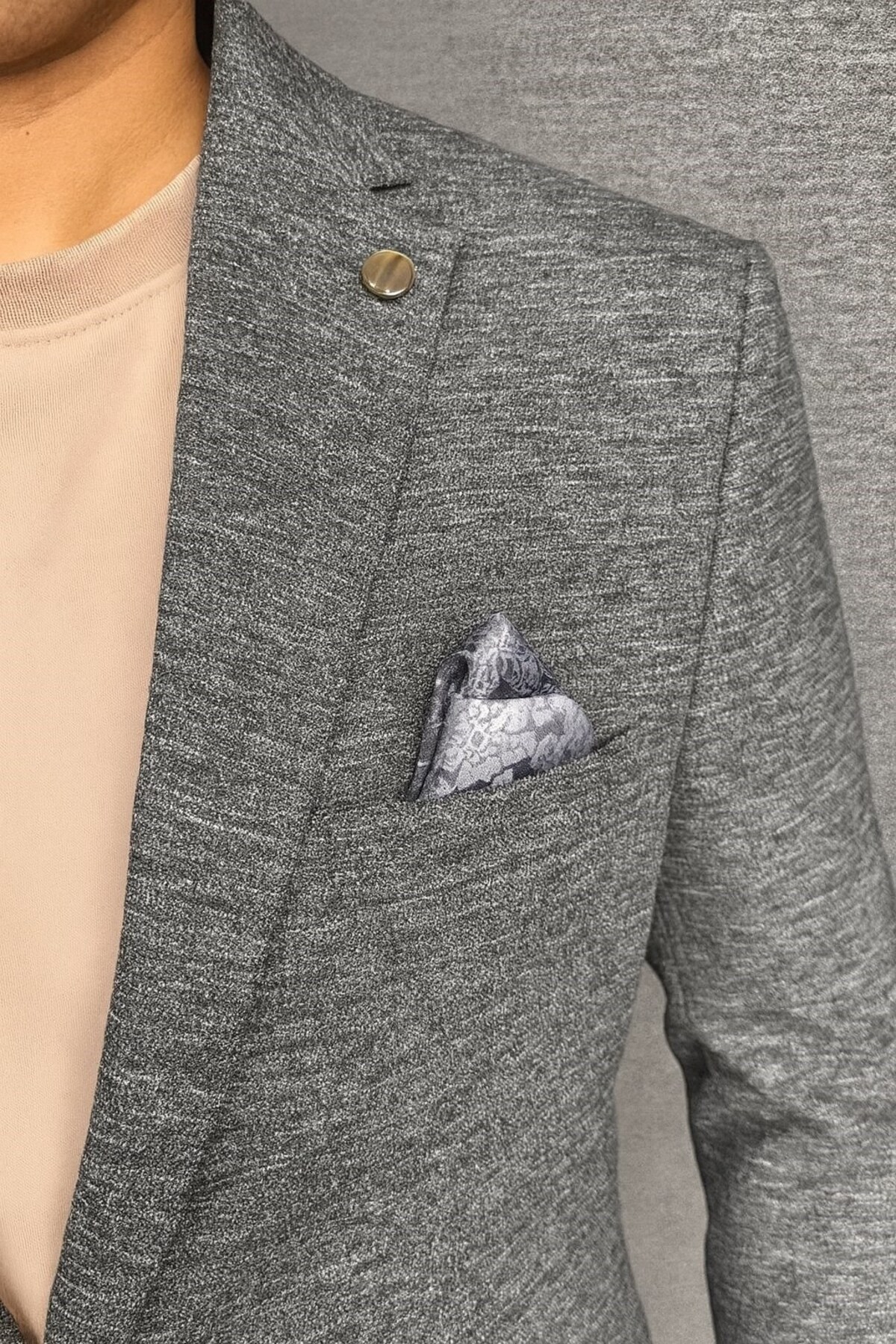 Plus Scorpion Erkek Esnek Kumaş Slim Fit Blazer Ceket, Günlük & Ofis Şıklığı görsel 7