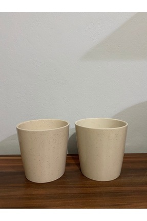 Dara Art Simli Bej 2’Li Orkidelik Saksı