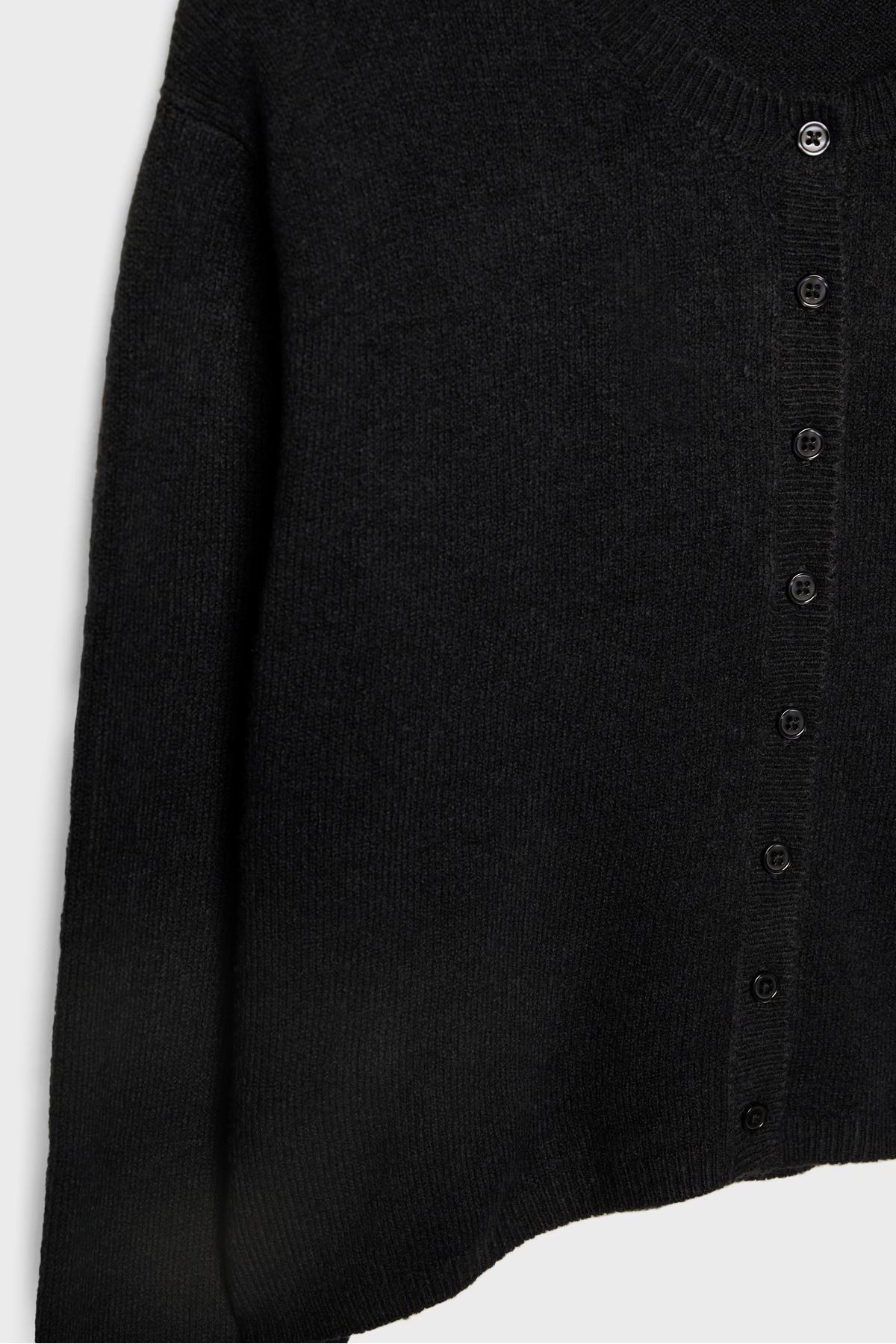 Stradivarius  Yumuşak Dokulu Düğmeli Triko Hırka - Görsel 7