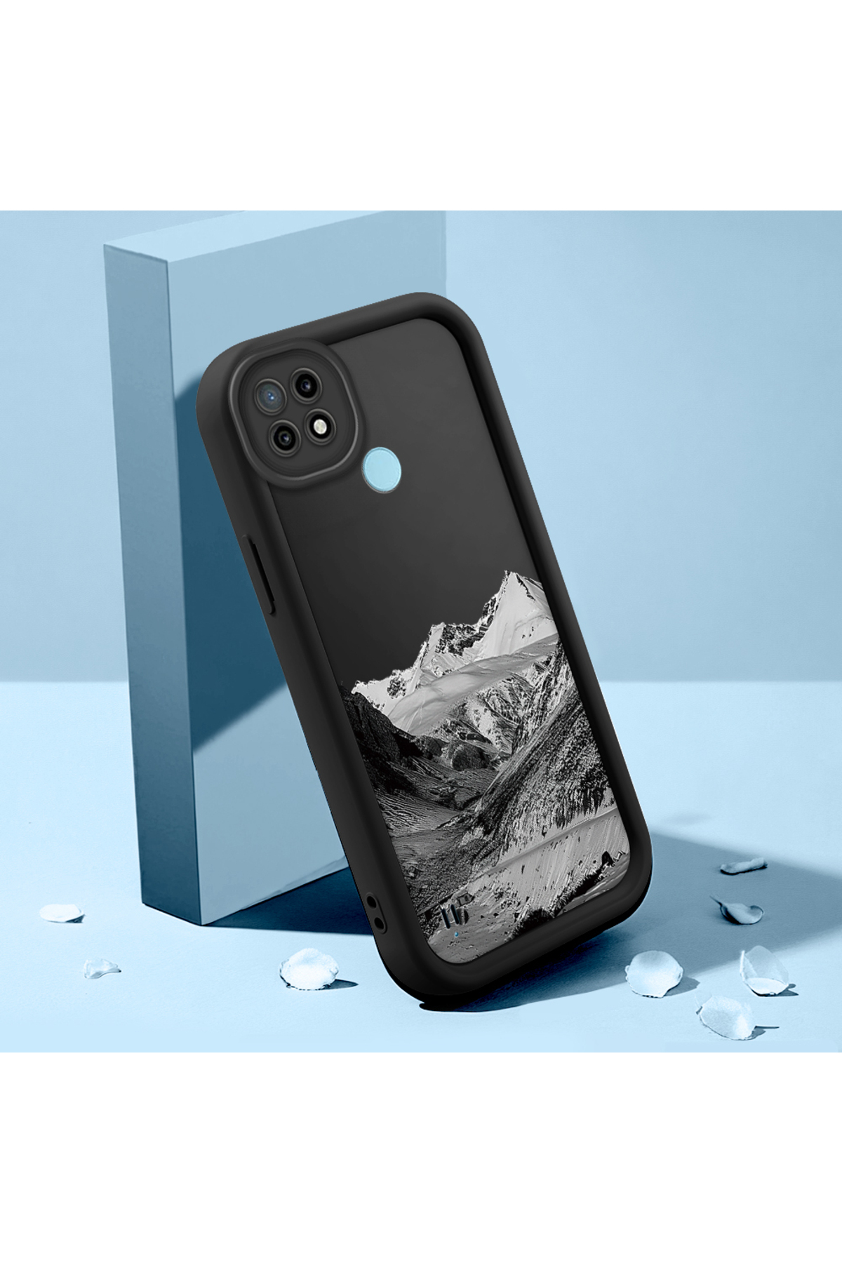 Realme C21 Compatible Mountains Soft Silicone Anti-fall Simple Phone Case