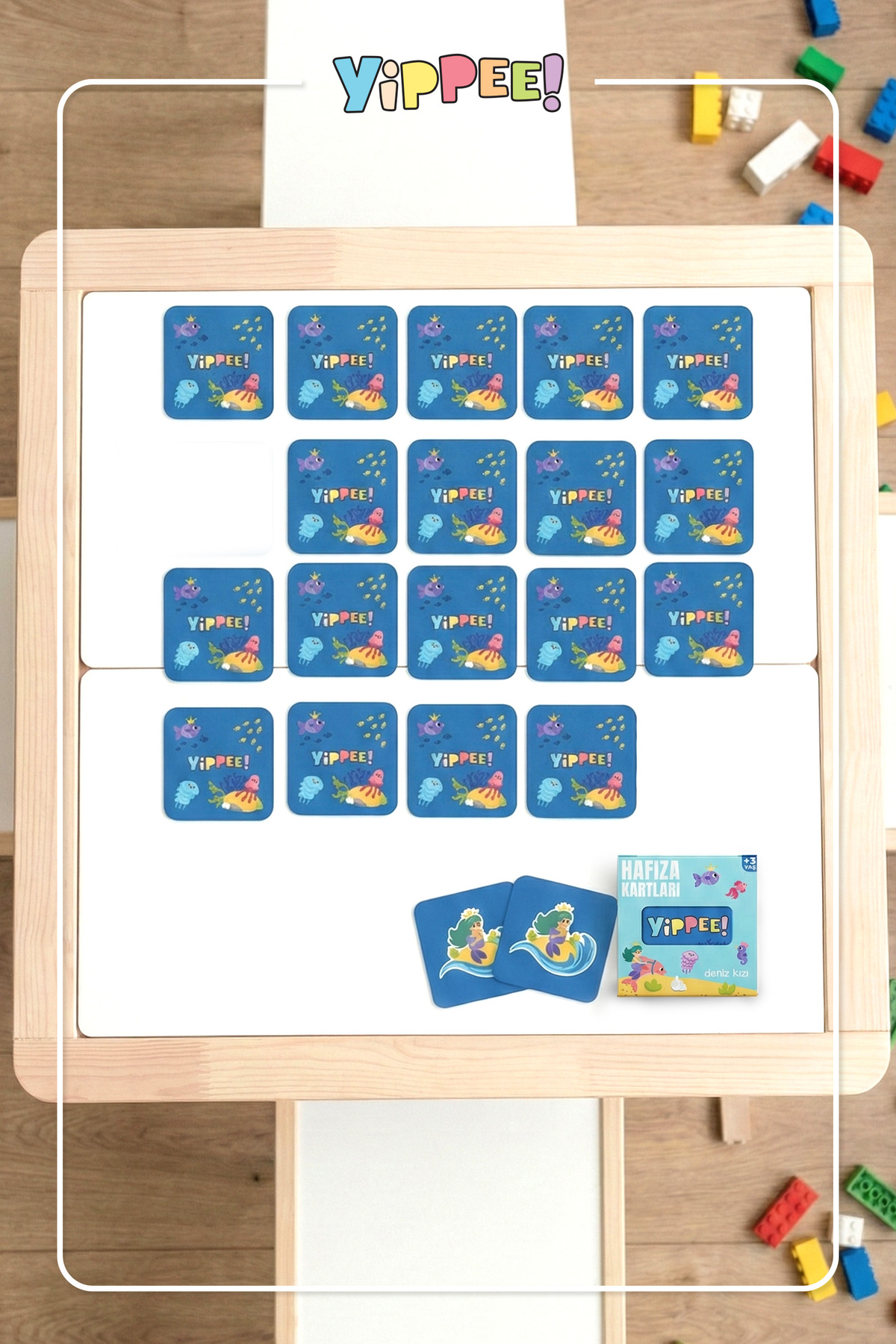 YİPPEE Hafıza Kartları – Deniz Kızı Temalı | Eğitici Eşleştirme Oyunu fotoğrafı 3 (önizleme)