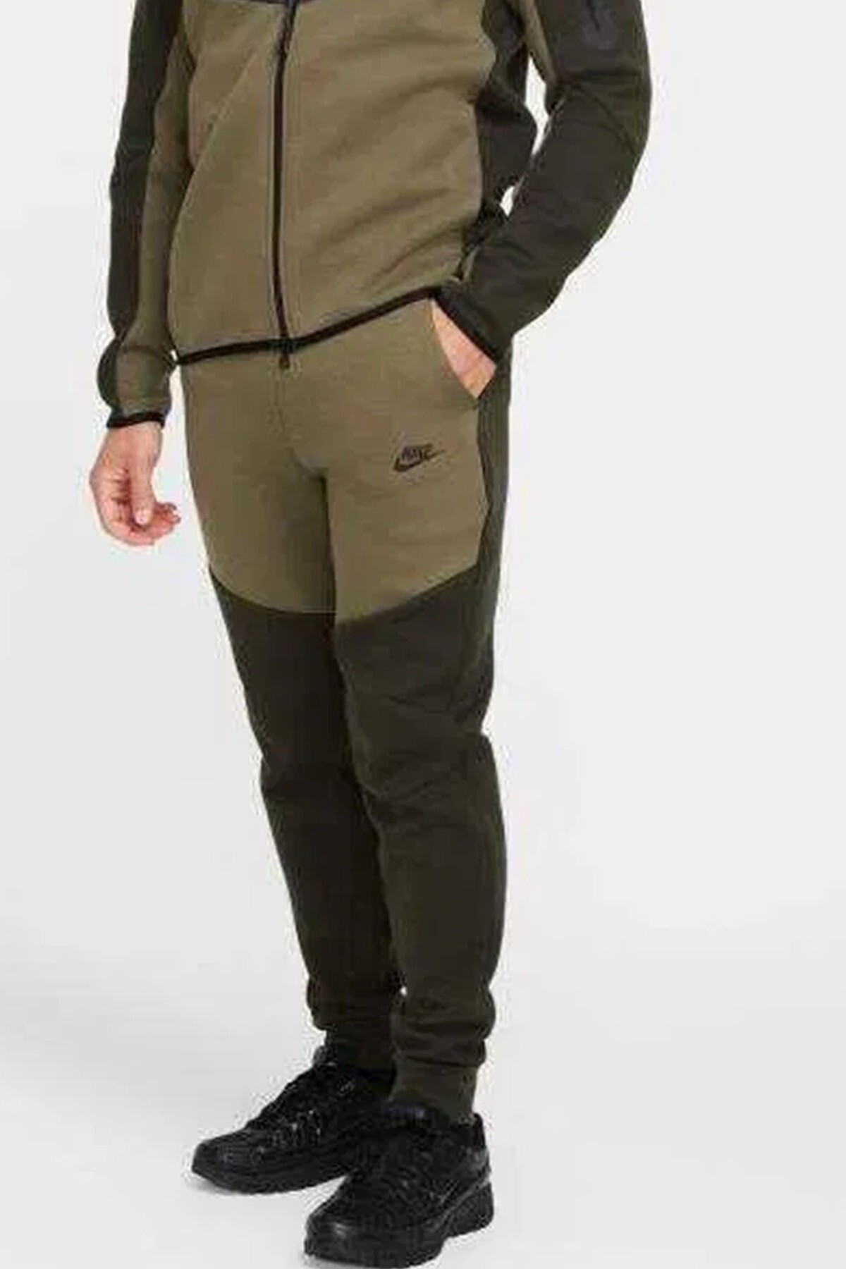 شلوار ورزشی مردانه Tech Fleece Slim Fit (رنگ خاکی) نایکی شلوار ورزشی Nike