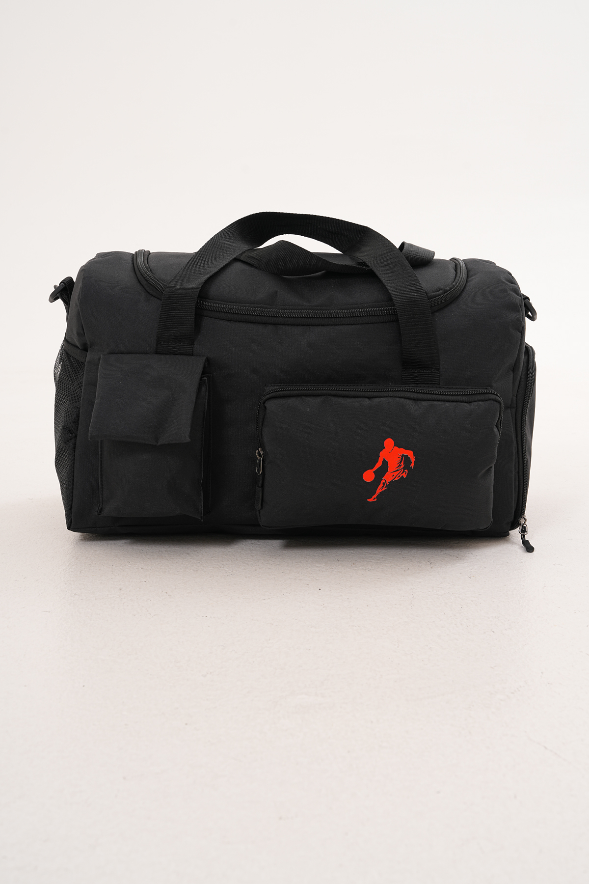 Boman  Önü Cepli Uzun Askılı Ayakkabı Bölmeli Geniş Hacimli Seyehat Fitness,Spor Çantası Kabin Boy Baskılı