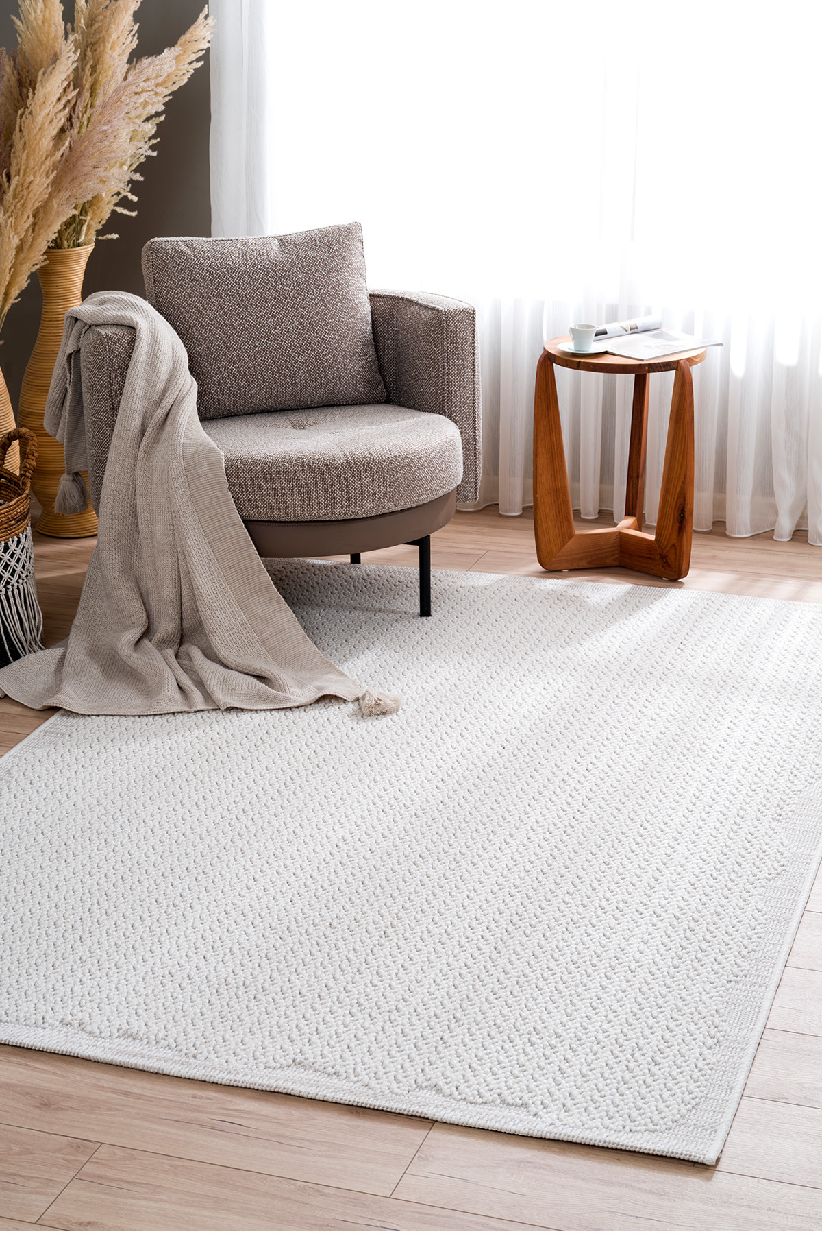 Koza Halı Koza Hayad Nomad Krem Bej Halı Kilim Salon Oturma Odası