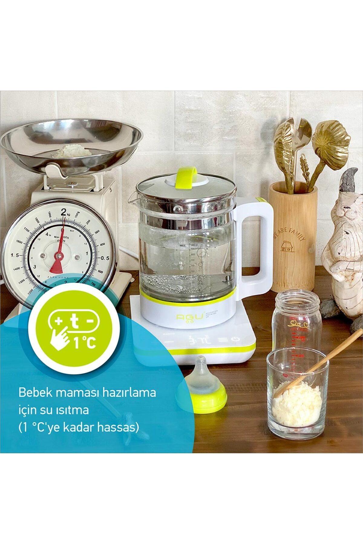 ozbience Bebek Mama Su Isıtıcı, Buharlı Pişirme ve Sterilizasyon Özelliği fotoğrafı 2 (önizleme)