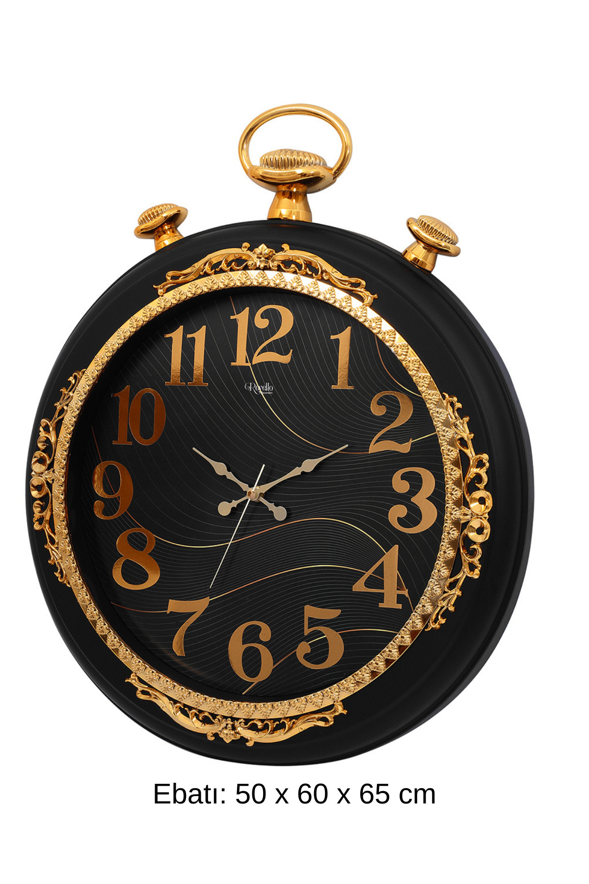 shackled wall clock metallized 50x60x65 cm