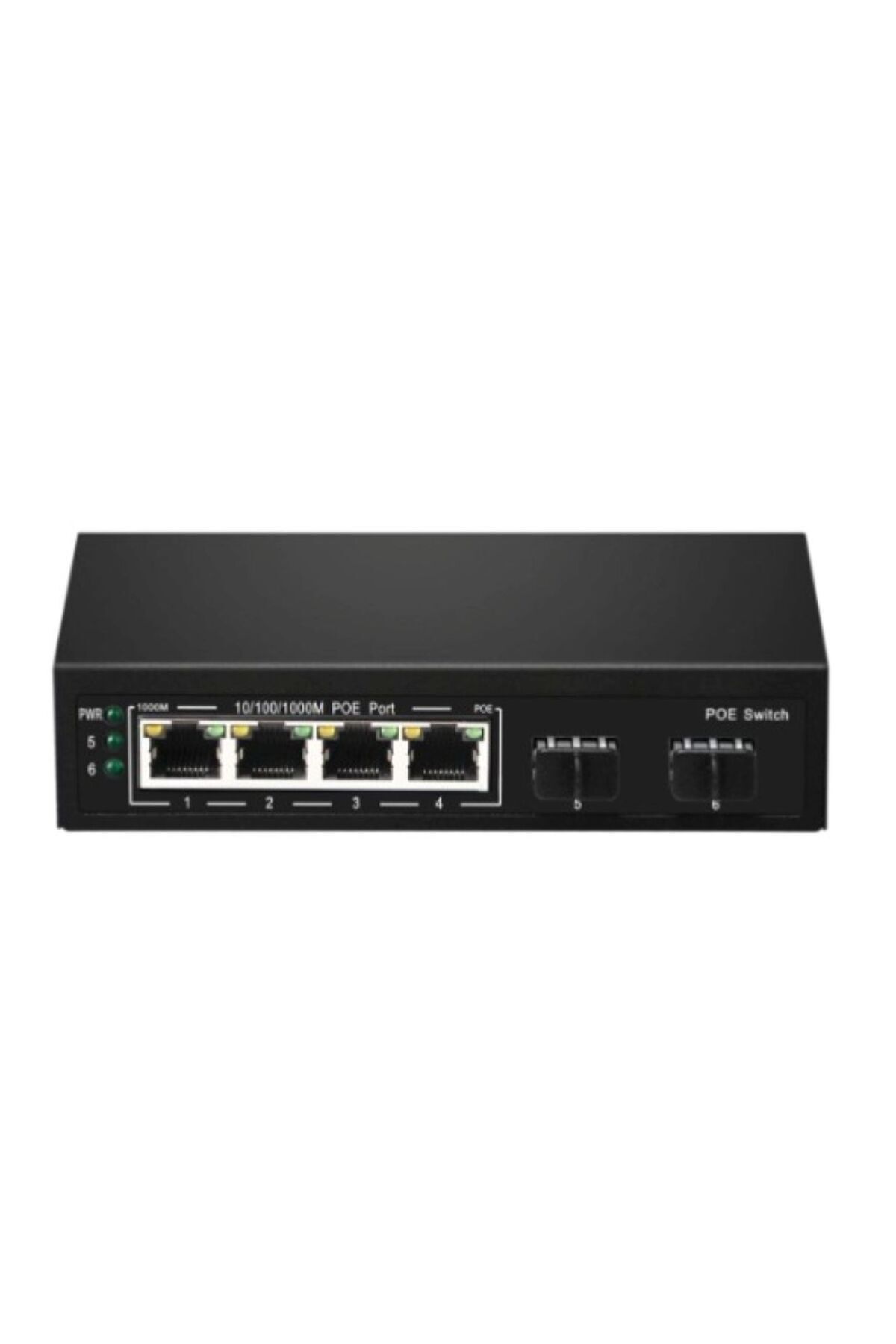 ODS 4port +2 UPLINK 60w FULL PoE 08ODS-4P2S 10/100/1000 2X SFP Yönetilemez Switch
