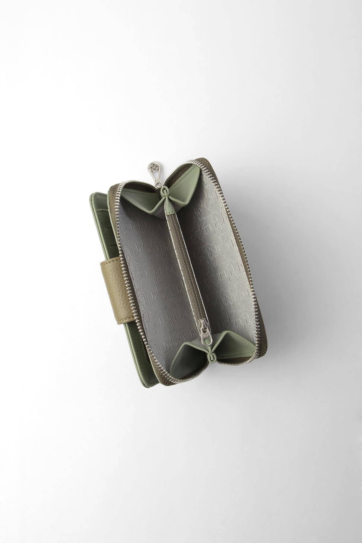 Cengiz Pakel  Nova Orta Boy Kadın Cüzdan – 65316 - Haki - Görsel 3