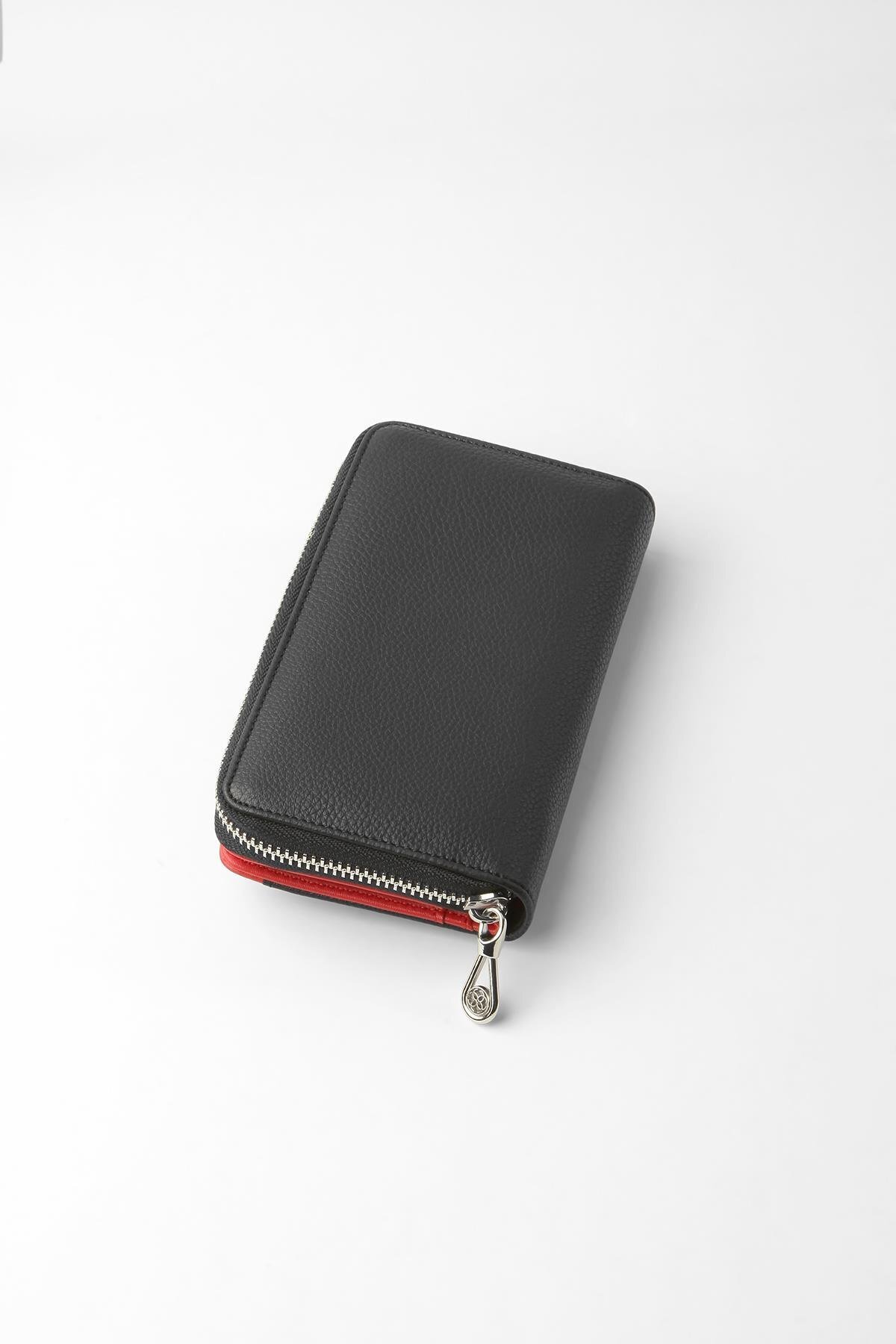 Cengiz Pakel  Nova Orta Boy Kadın Cüzdan – 65316 - Siyah/Kırmızı - Görsel 5