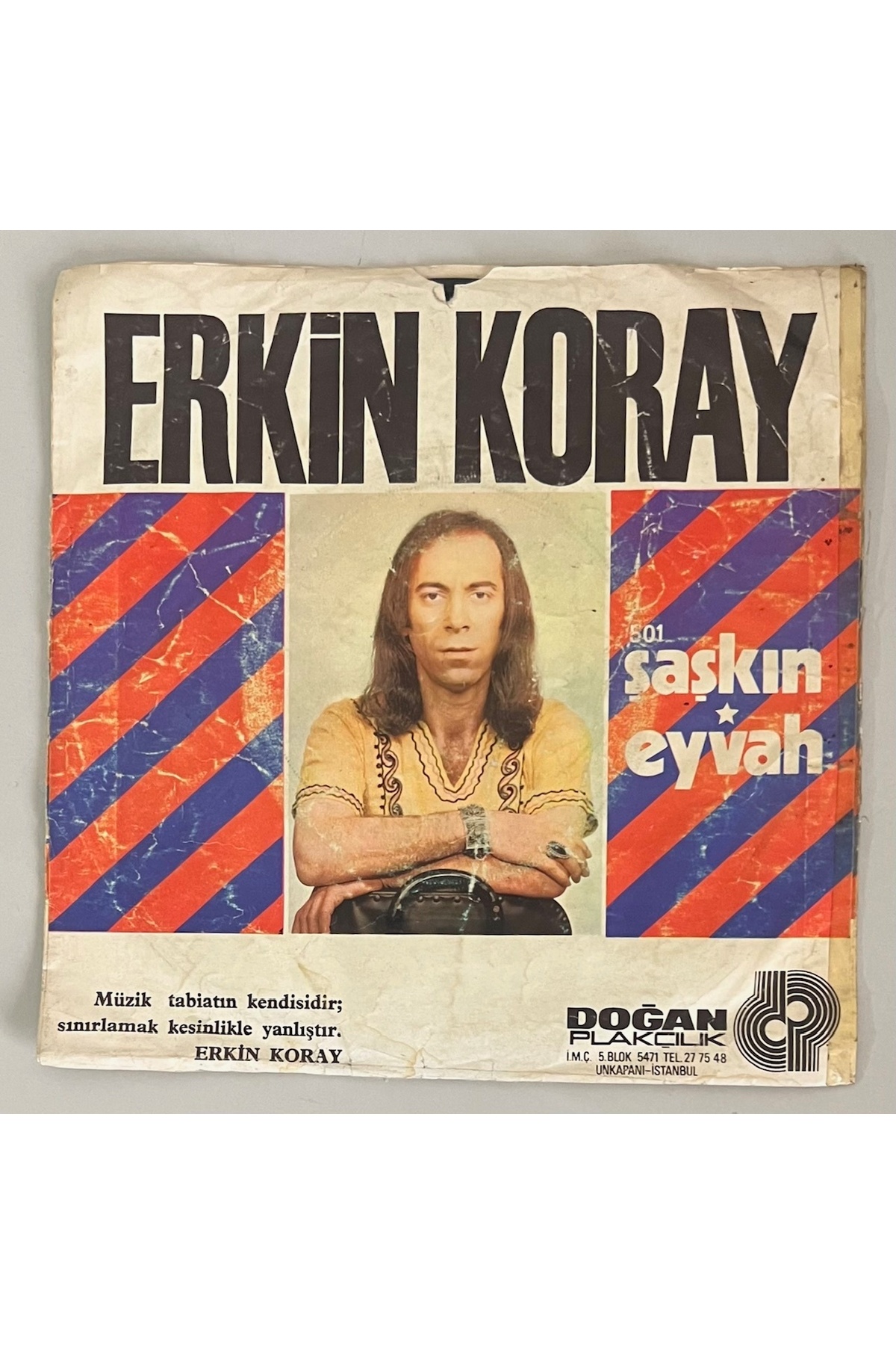 doğanplak Erkin Koray Şaşkın - Eyvah 45 lik Plak (Orijinal 1974