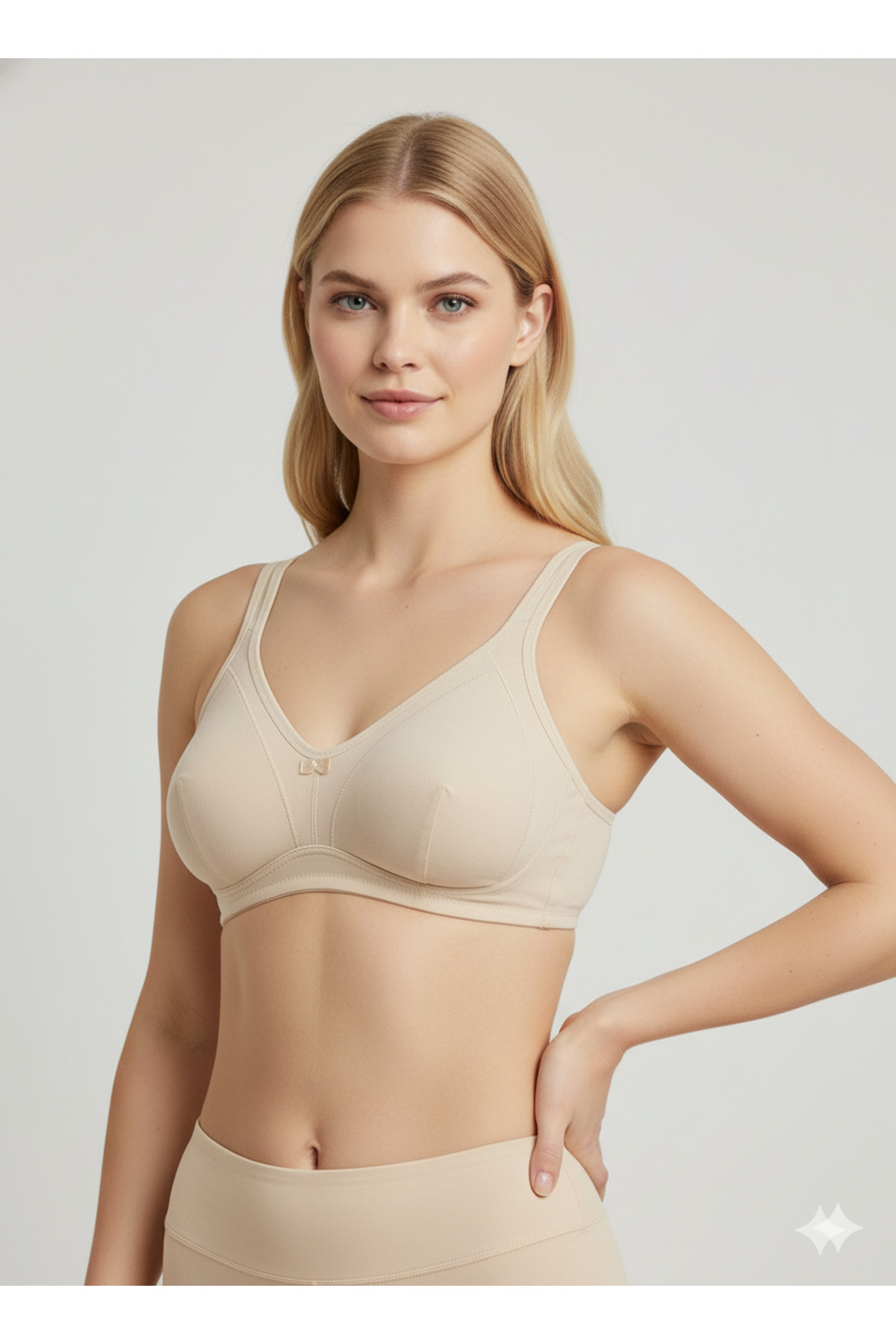 Pierre Cardin Kadın 6822 Pamuklu Balensiz Toparlayıcı Minimizer Sütyen görsel 2
