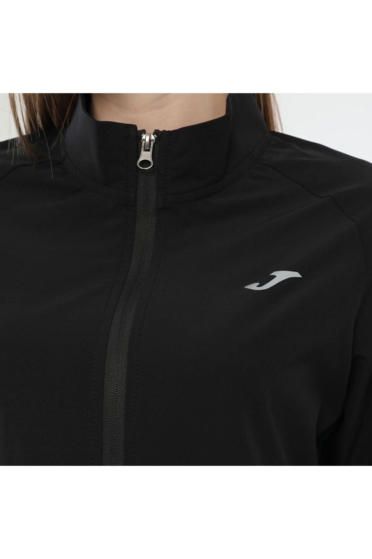 Joma 6231301 Kadın Önden Fermuarlı Siyah Sweat görsel 6
