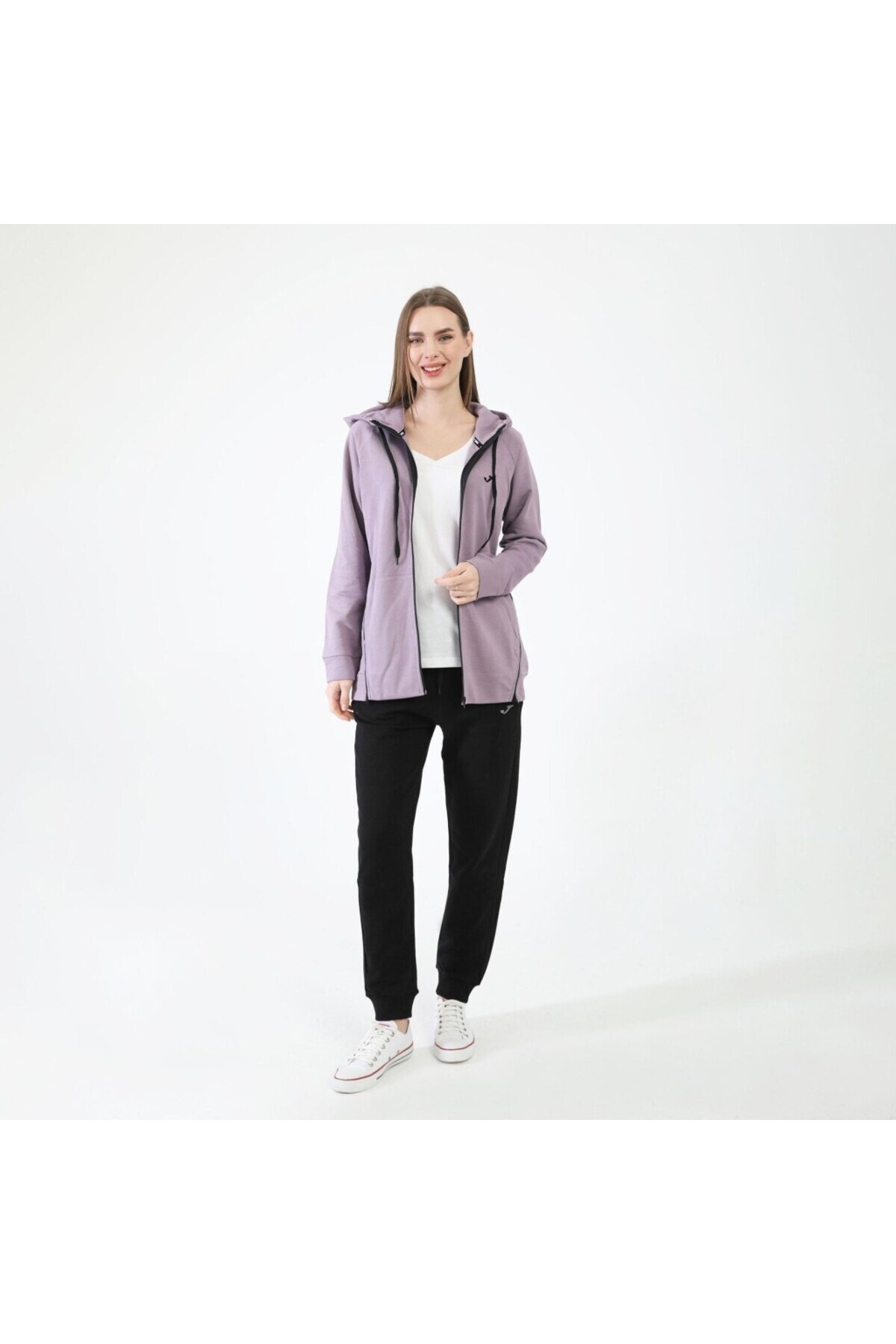 Joma 6231305-Lila Kadın Önden Fermuarlı Sweat görsel 6