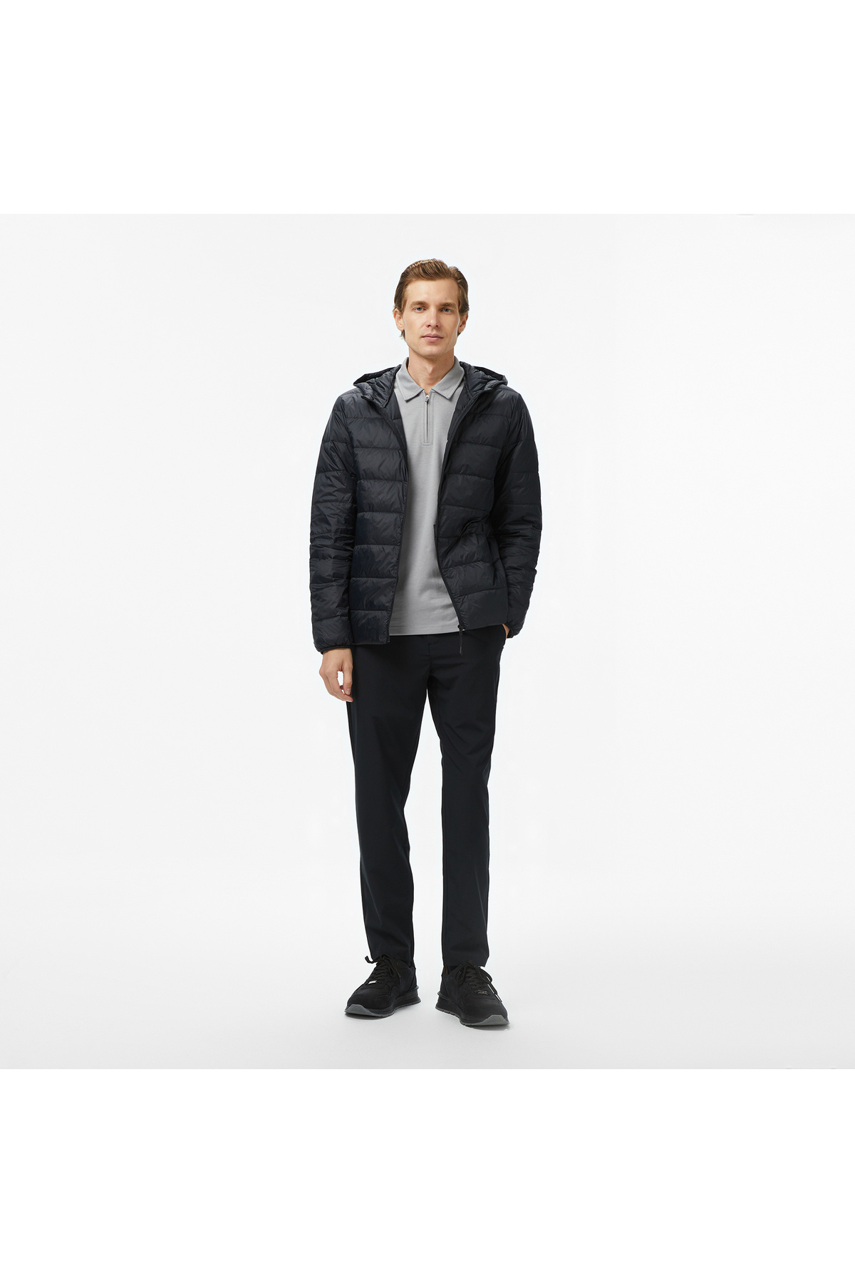 Erkek Siyah Regular Fit Mont — مشکی J57049T — تصویر 3 از 4