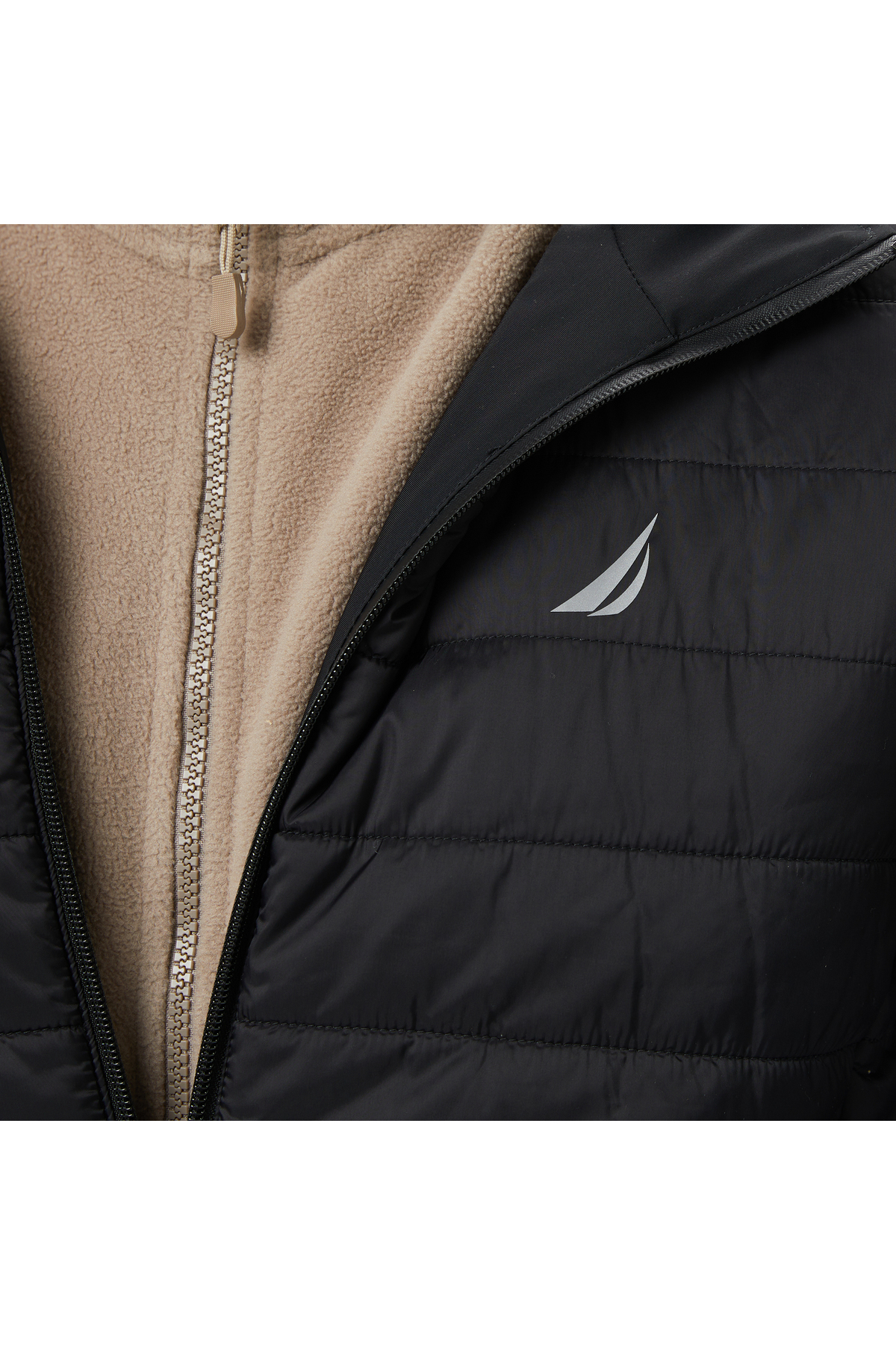 Nautica Erkek Siyah/Bej Regular Fit Çift Taraflı Mont görsel 8