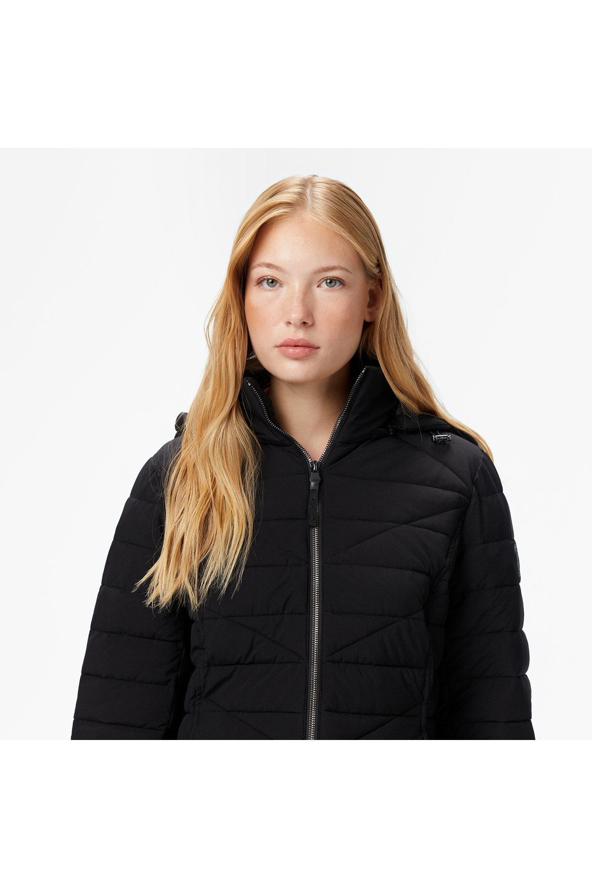 Nautica  Kadın Siyah Regular Fit Mont - Görsel 4