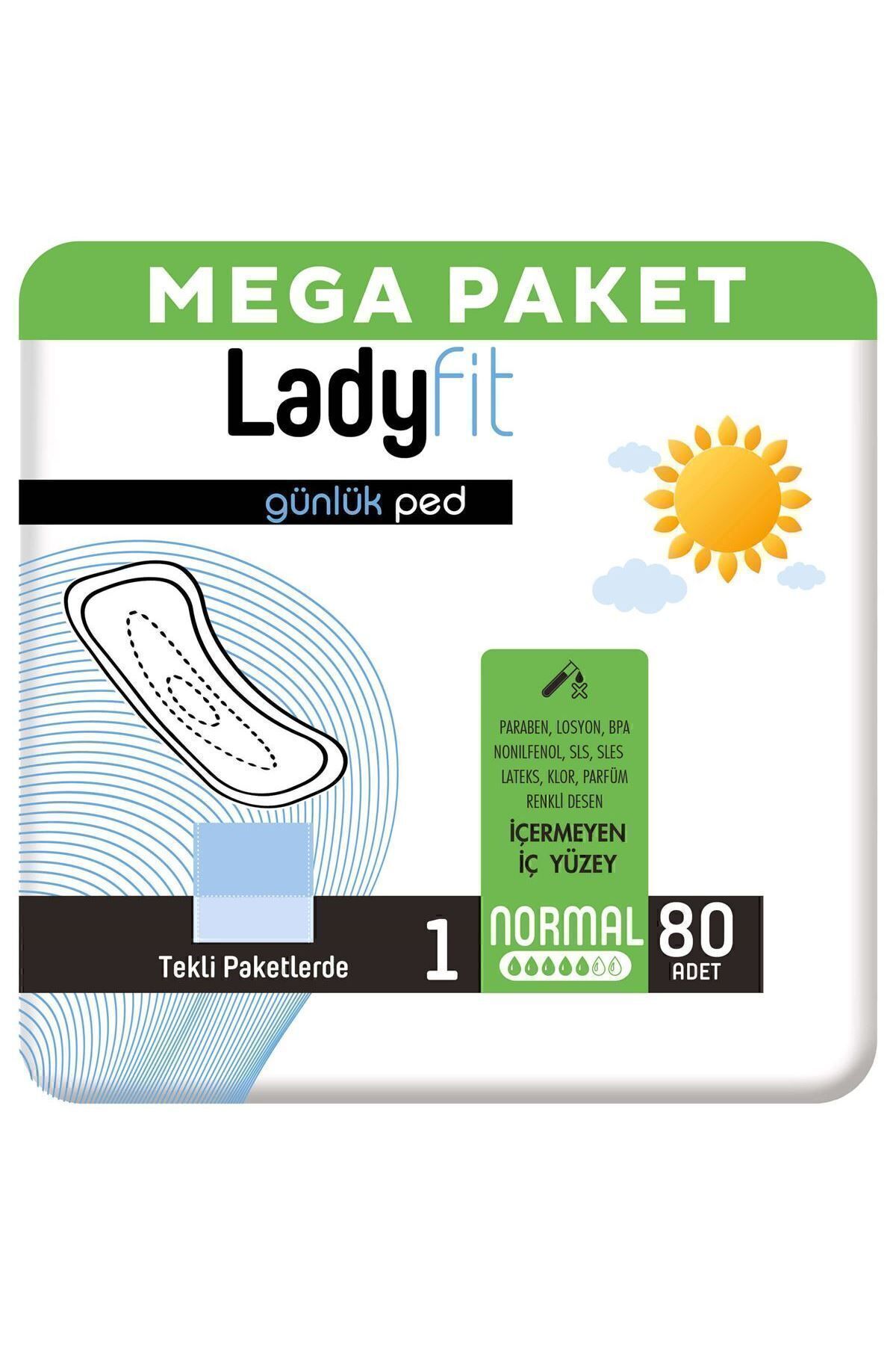 Lady Fit Günlük Ped No: 1 Normal 40 Adet X 2 Adet - Fiyatı, Yorumları