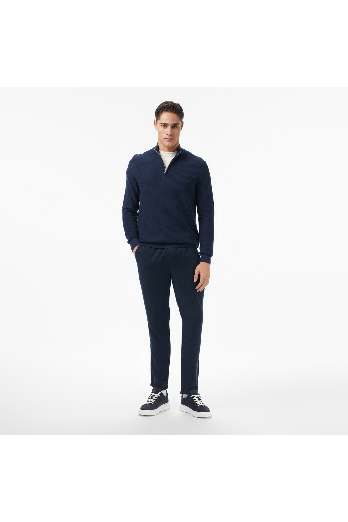 Nautica Erkek Lacivert Classic Fit Kazak görsel 3