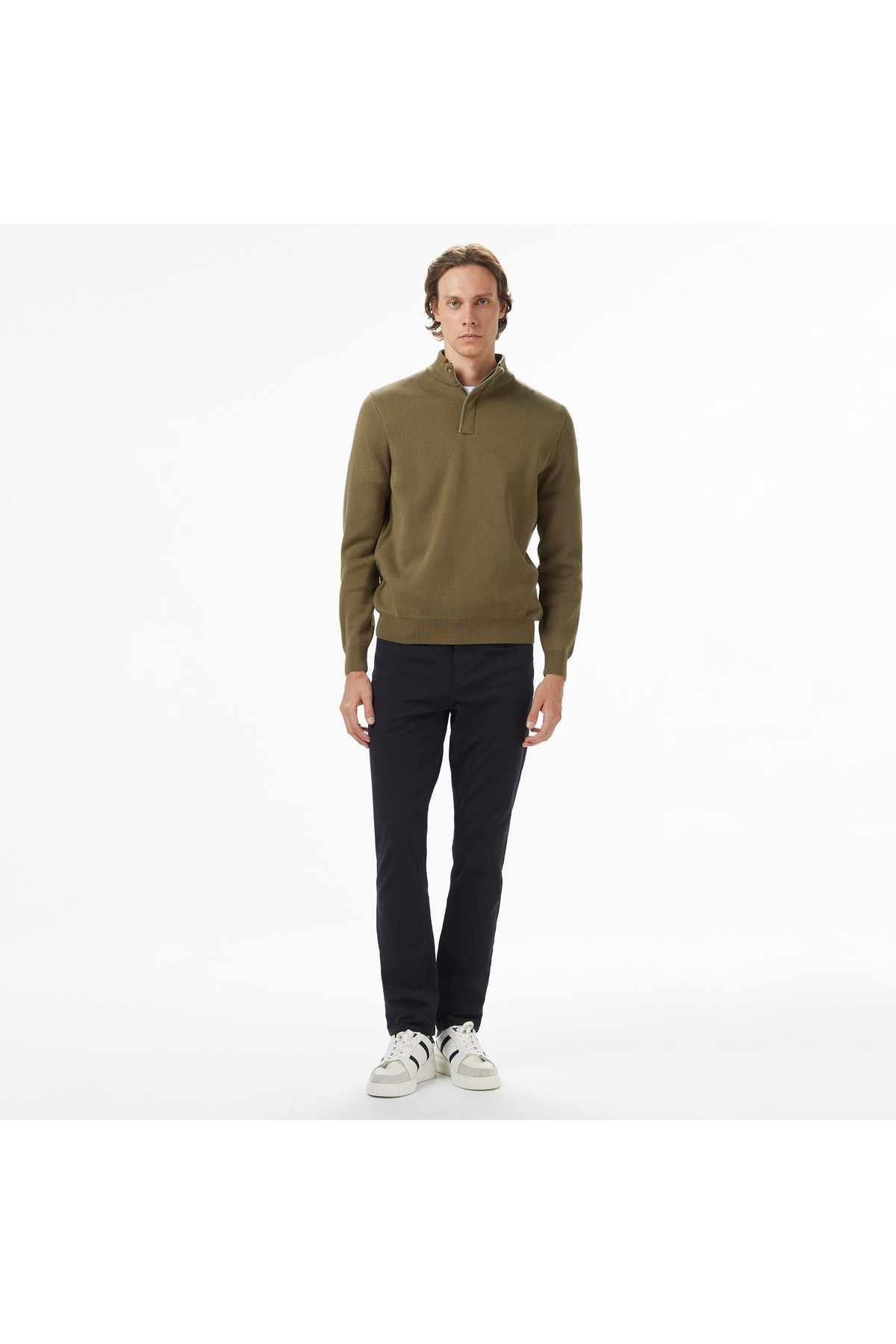 Erkek Yeşil Classic Fit Kazak — سبز TYC59E70B538A71DF99610500 — تصویر 3 از 4