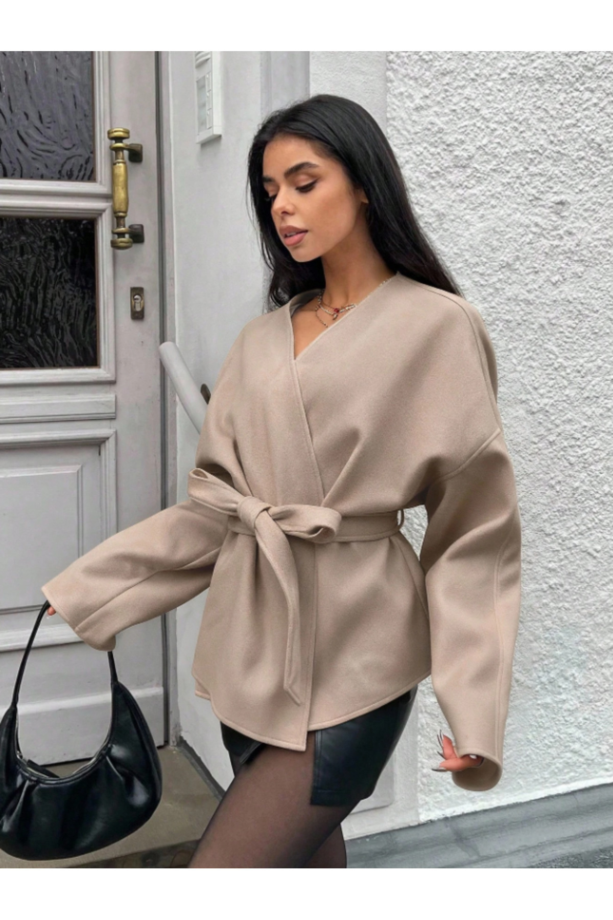 Fastening Detailed Comfortable Fit Stamp Cardigan/Jacket