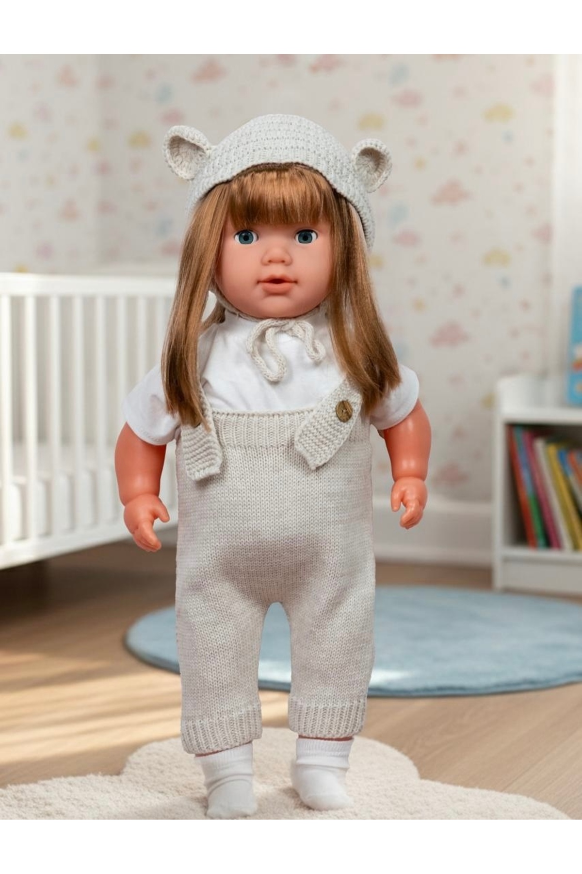 ŞAŞKIN HOUSE KONUŞAN SEVİMLİ ET BEBEK & 65 CM SEVİMLİ SESLİ OYUNCAK BEBEK & EĞİTİCİ VE UYKU ARKADAŞI fotoğrafı 2 (önizleme)