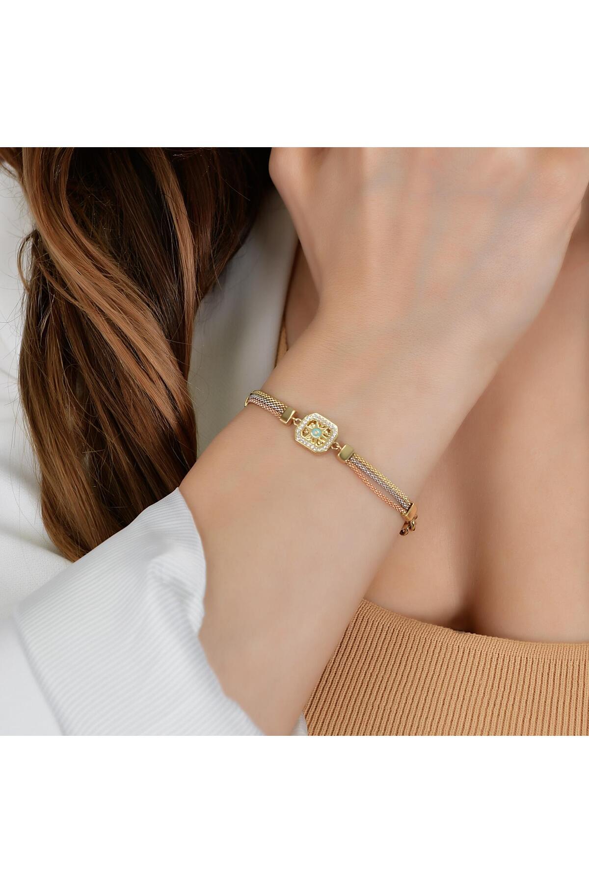 Goldium Jewellery Goldium 14 Ayar Altın Pusula Bileklik