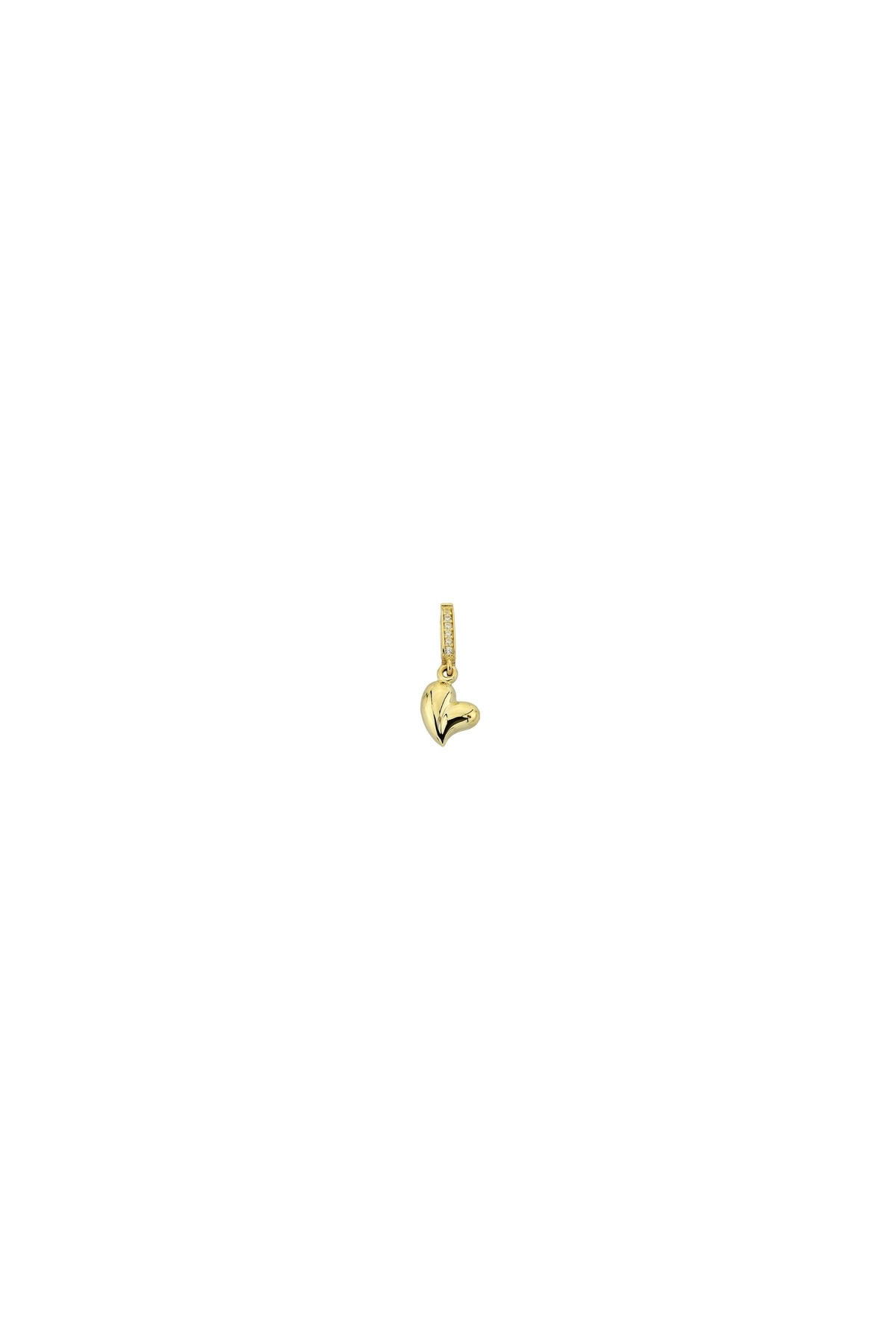 Goldium Jewellery Goldium Asimetrik Kalp Charm