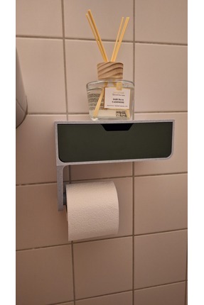 ÖZTÜRK MAKİNE Telefon Raflı ve Gizli Çekmeceli Tuvalet Kağıtlığı