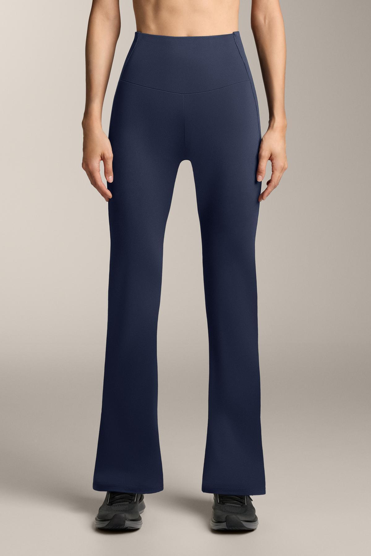 Oysho Comfortlux yüksek belli fitilli ispanyol paça pantolon