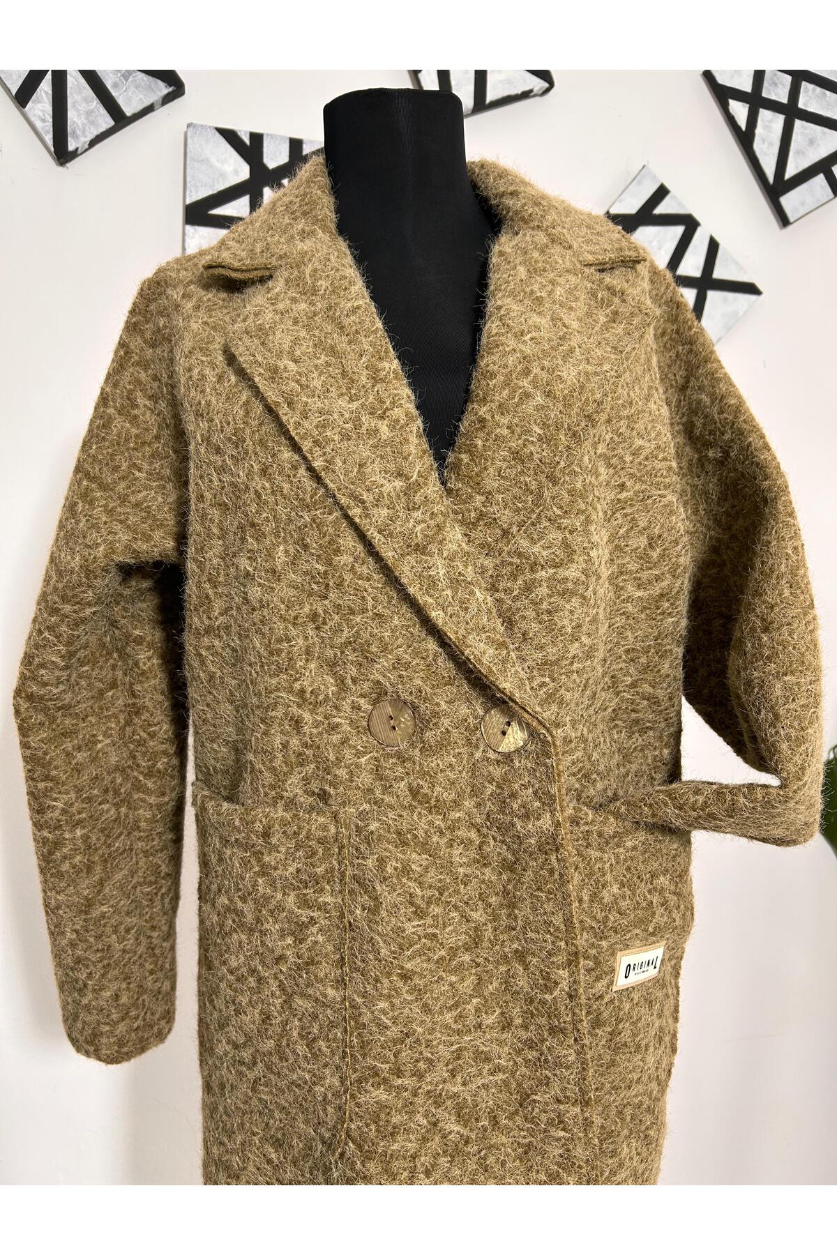Cananca Tekstil Astarsız Kaban oversize görsel 2