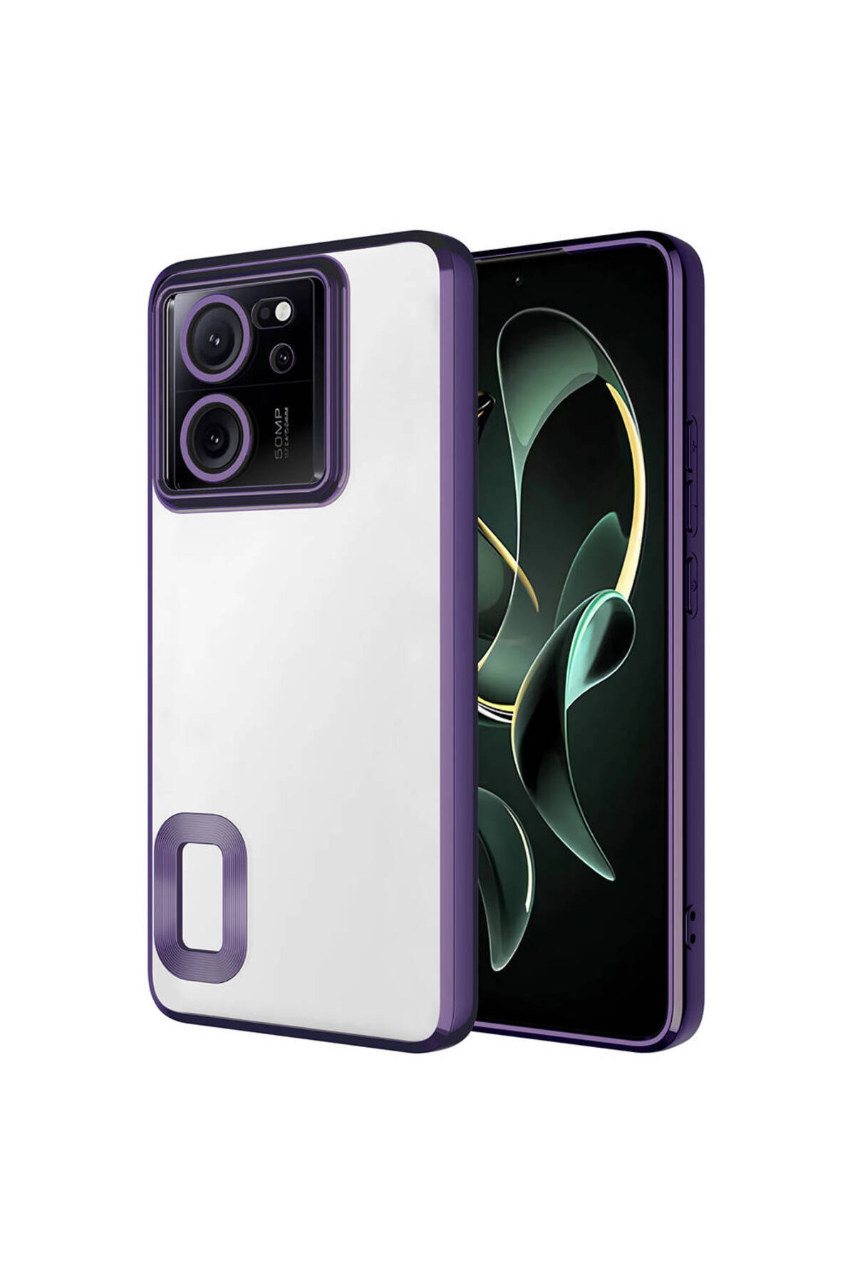 Mi 13T Pro Kılıf Kamera Korumalı Logo Gösteren SNEL Omega Kapak - Derin Mor