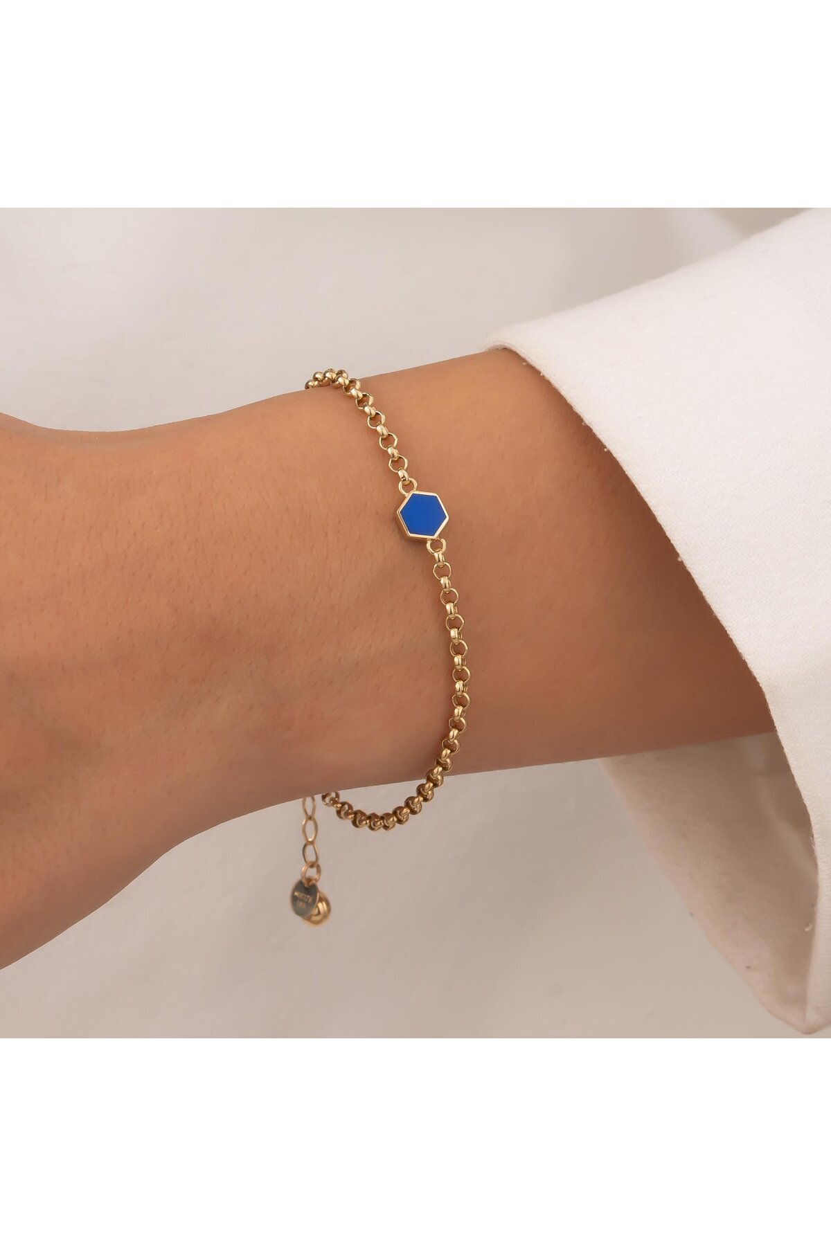 hakan mücevherat Altıgen Model 14 Ayar Altın Bileklik