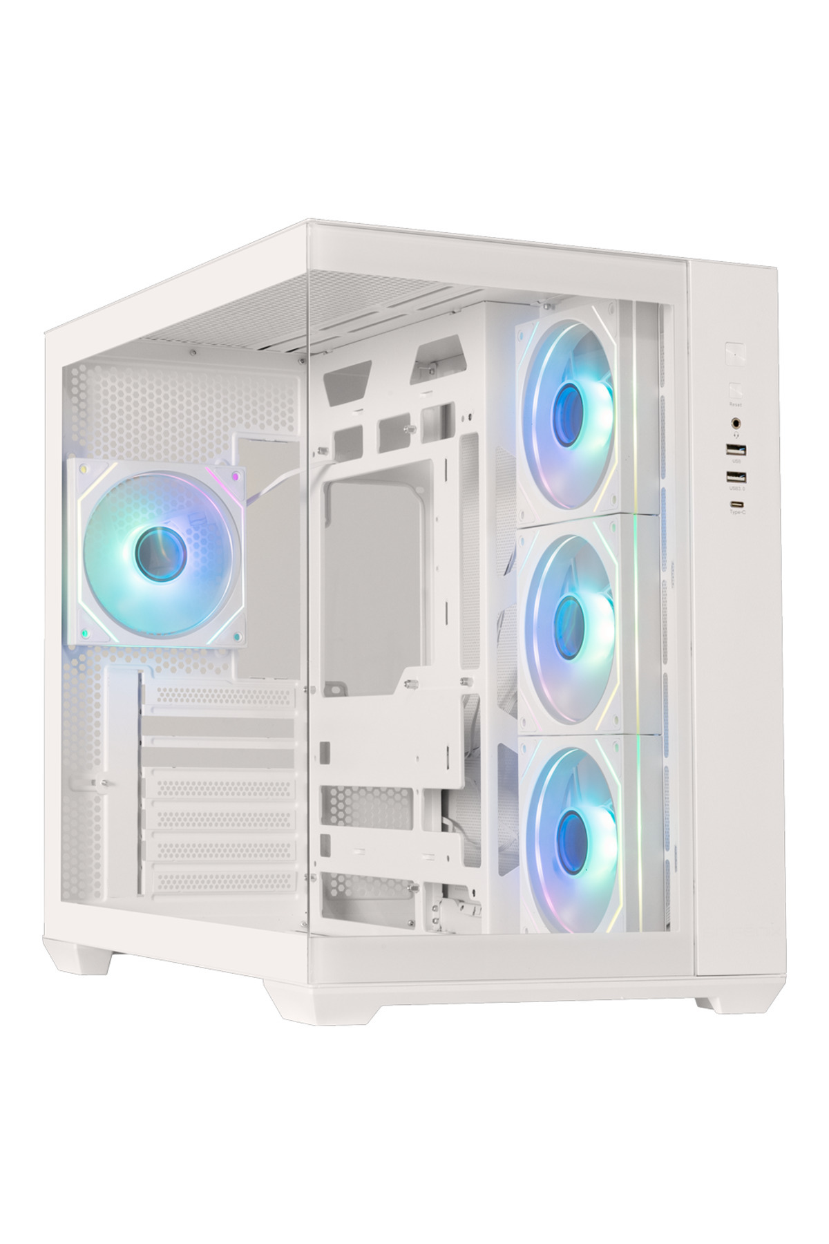 BitFenix AL118850W 80+Bronze Tempered Glass ARGB USB 3.0 ATX Mid Tower Beyaz Kasa BFC-ALB85WWGSW-4A